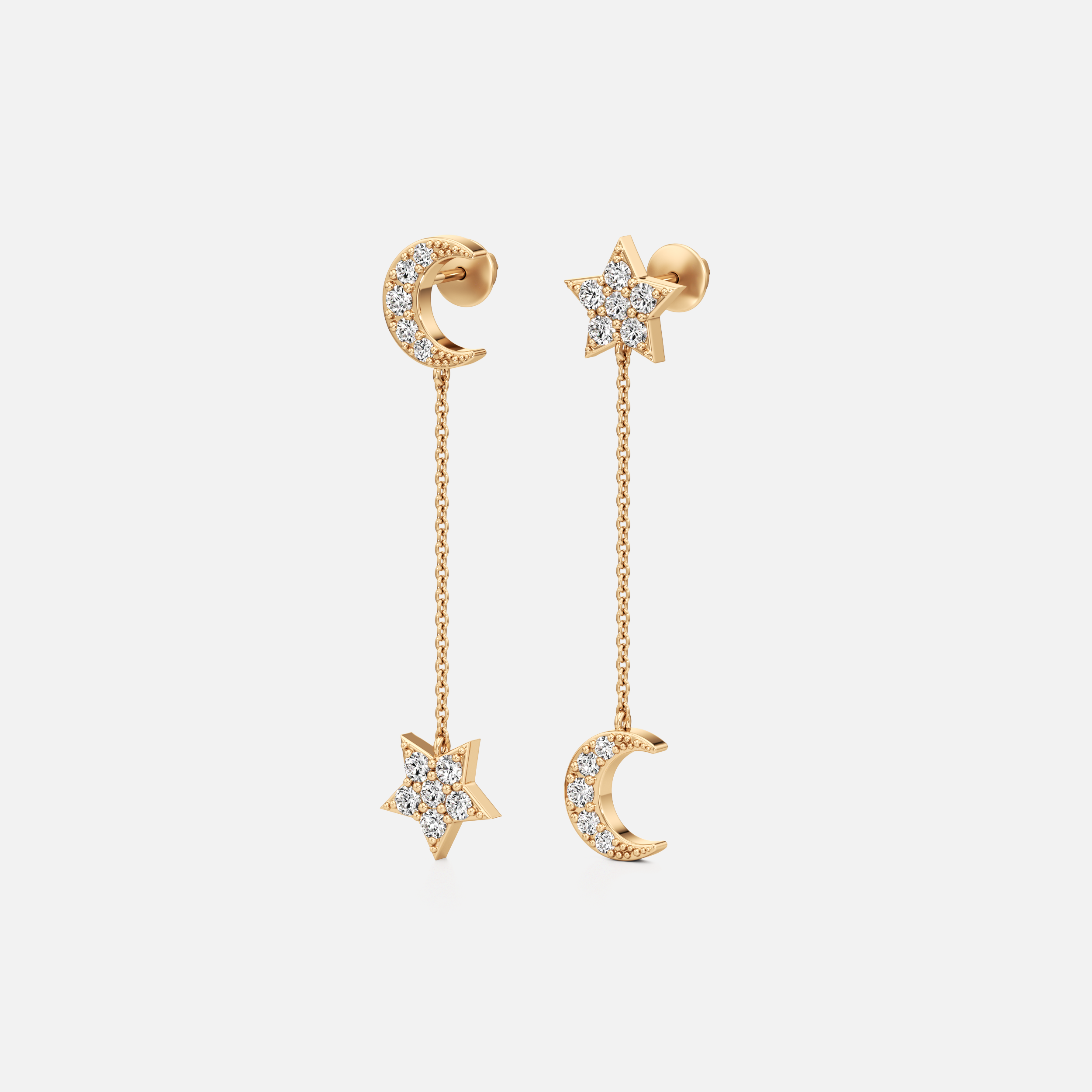 Celestial Chain Drop Earring