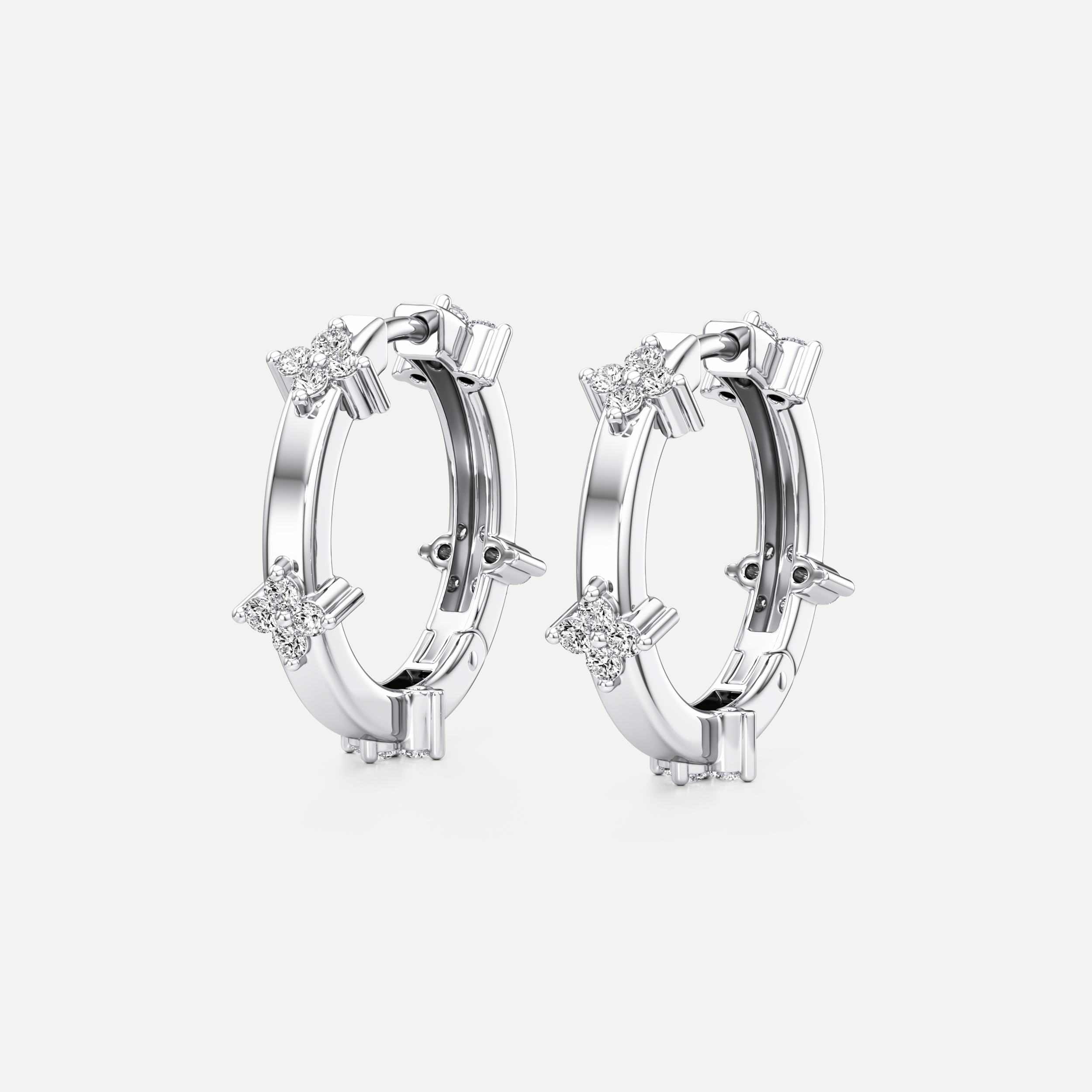 Floral Quartet Hoops