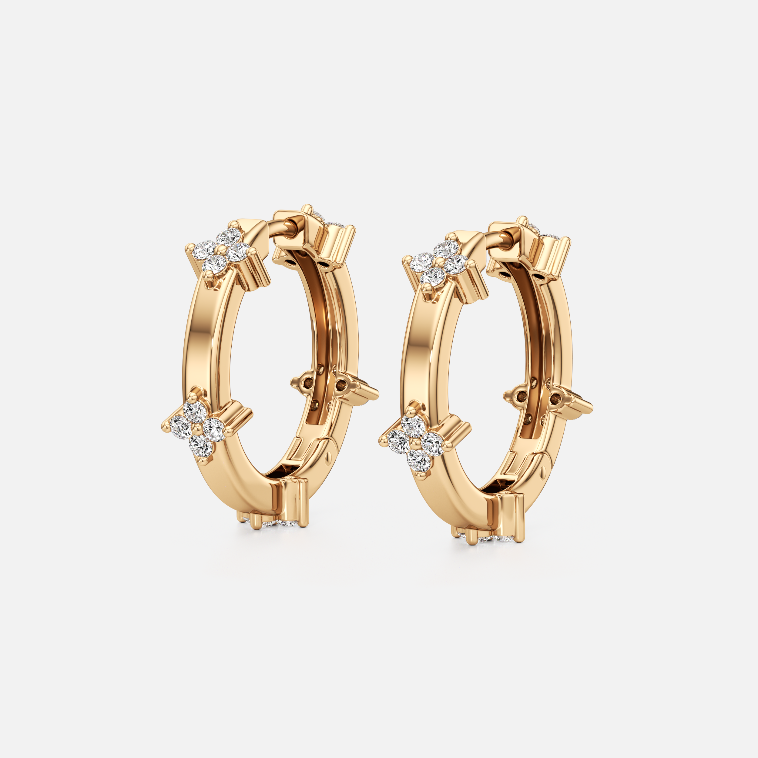 Floral Quartet Hoops