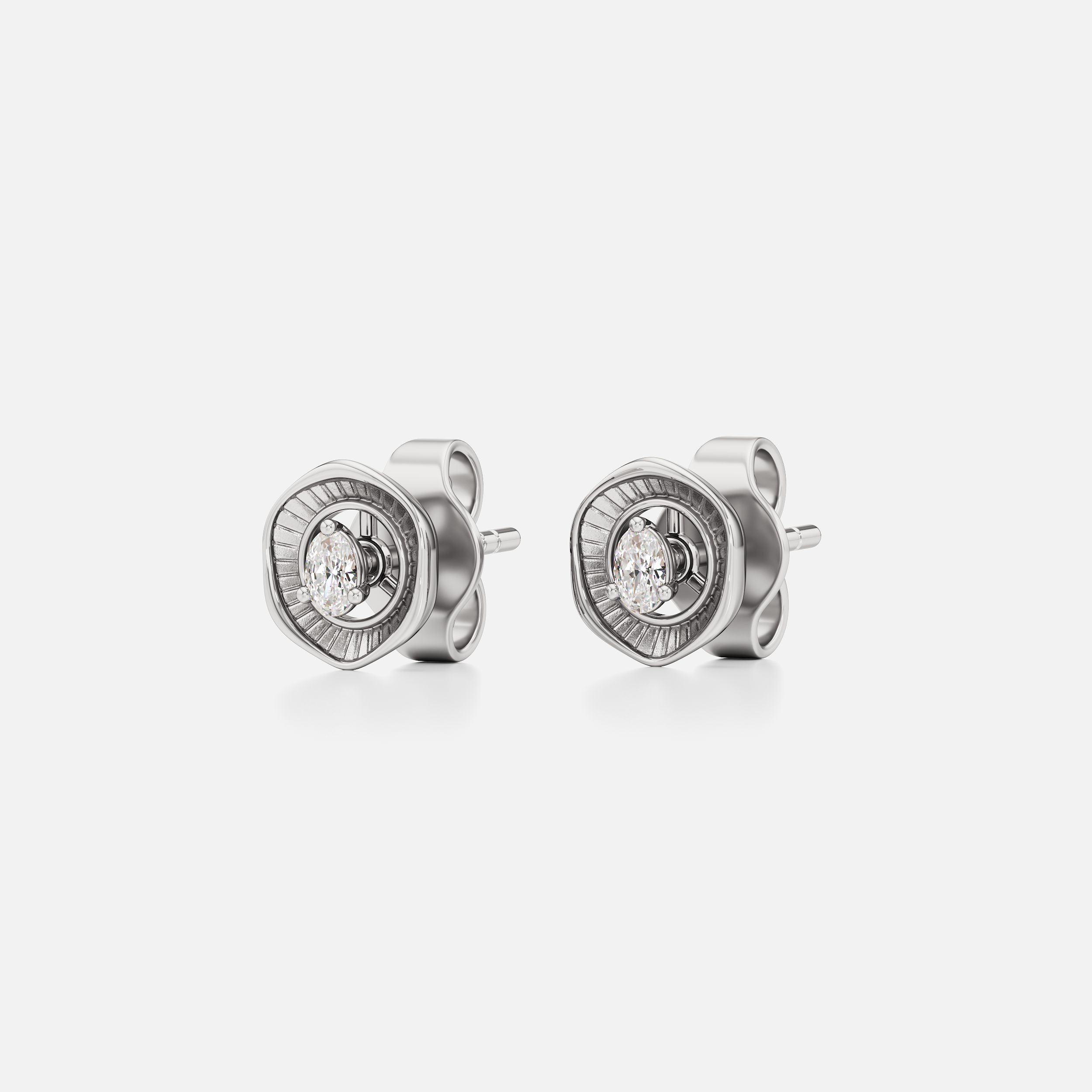 Averra Stud Earrings | Lab Grown Diamond X 925 Recycled Silver