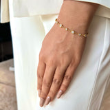 Bezel Strand Bracelet