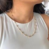 Bezel Strand Necklace