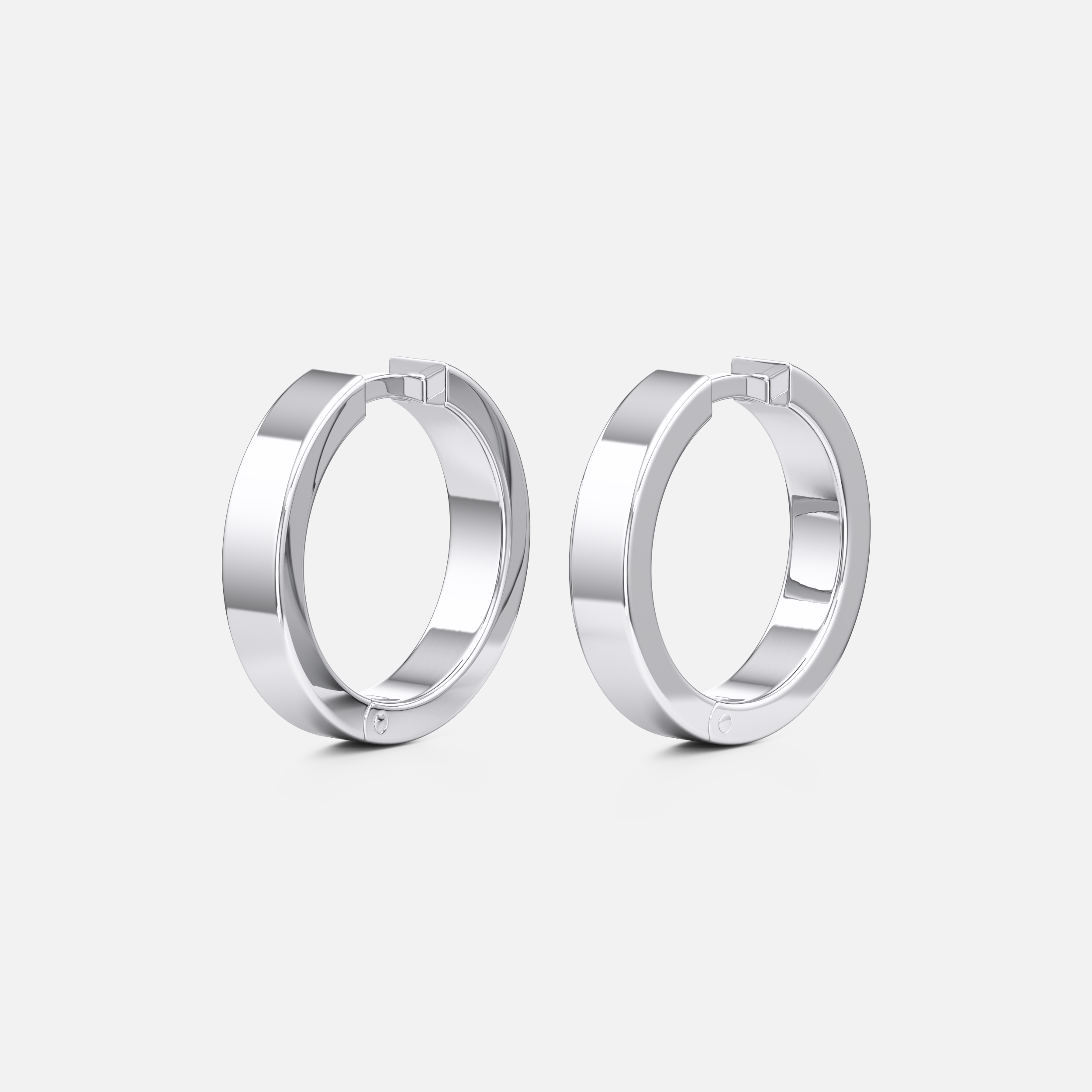 Flat Medium Hoops