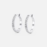 Classic Pave Medium Hoops