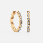 Classic Pave Medium Hoops