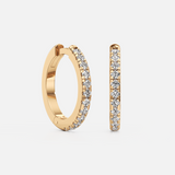 Classic Pave Medium Hoops