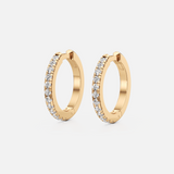 Classic Pave Medium Hoops
