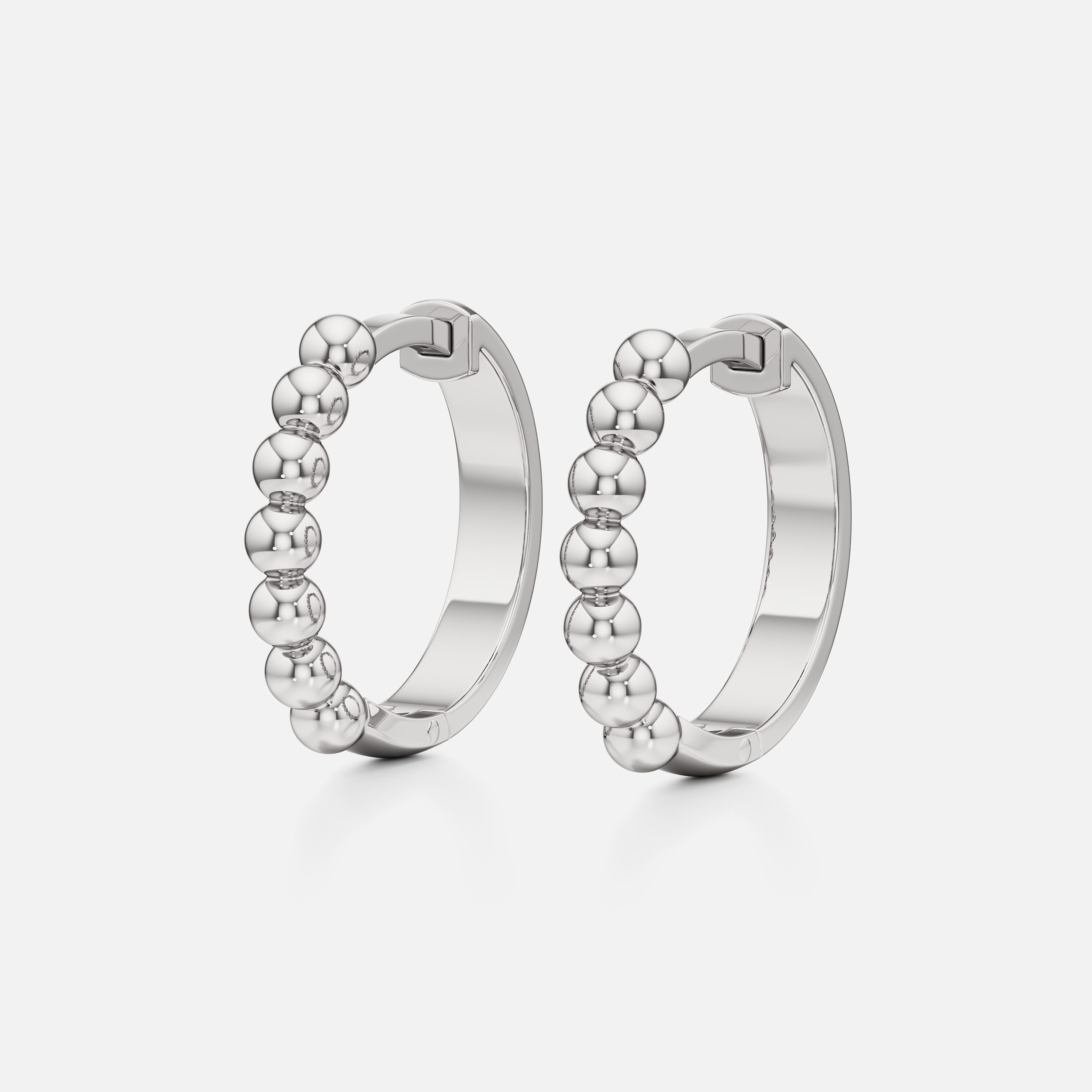 Beaded Small Hoops