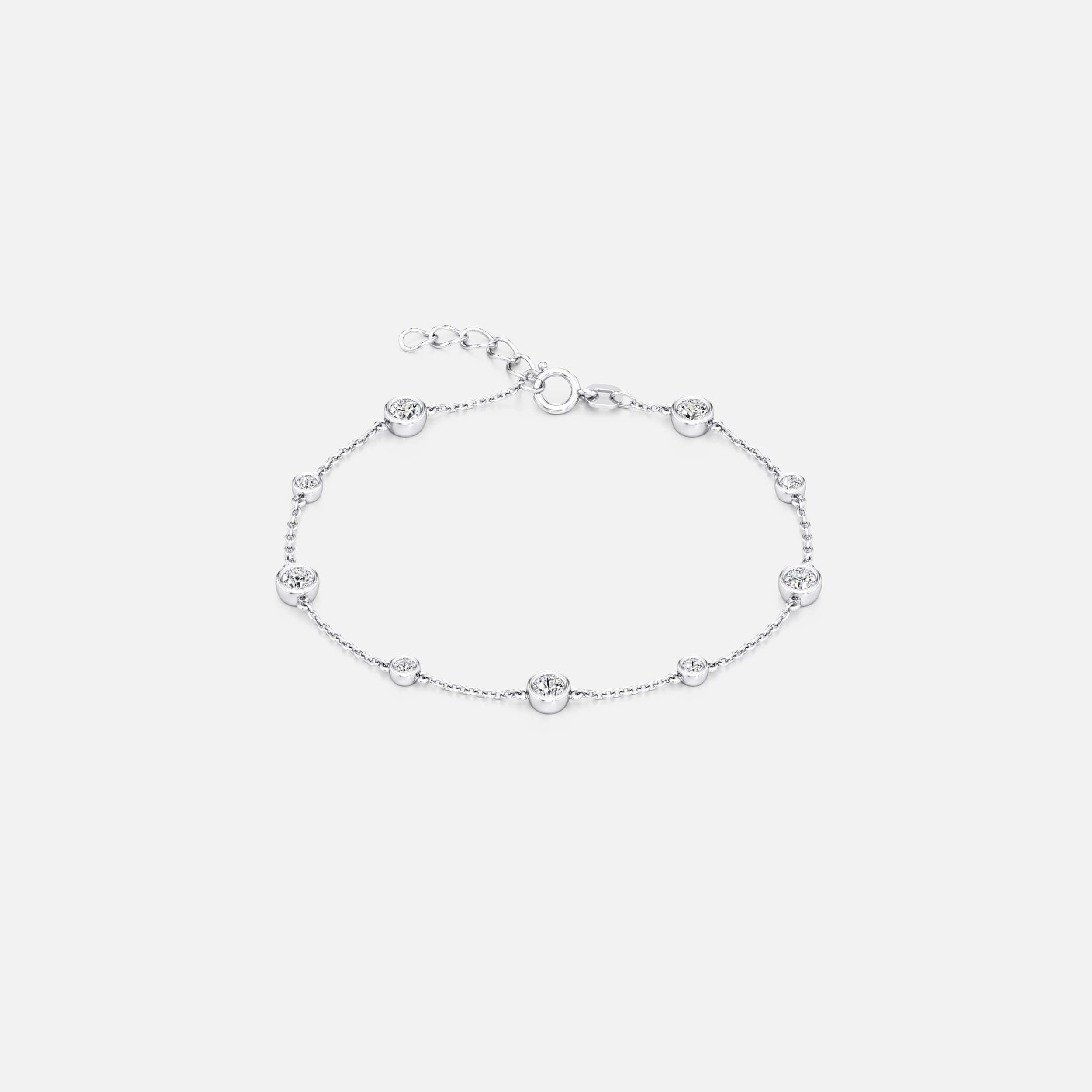 Bezel Strand Bracelet
