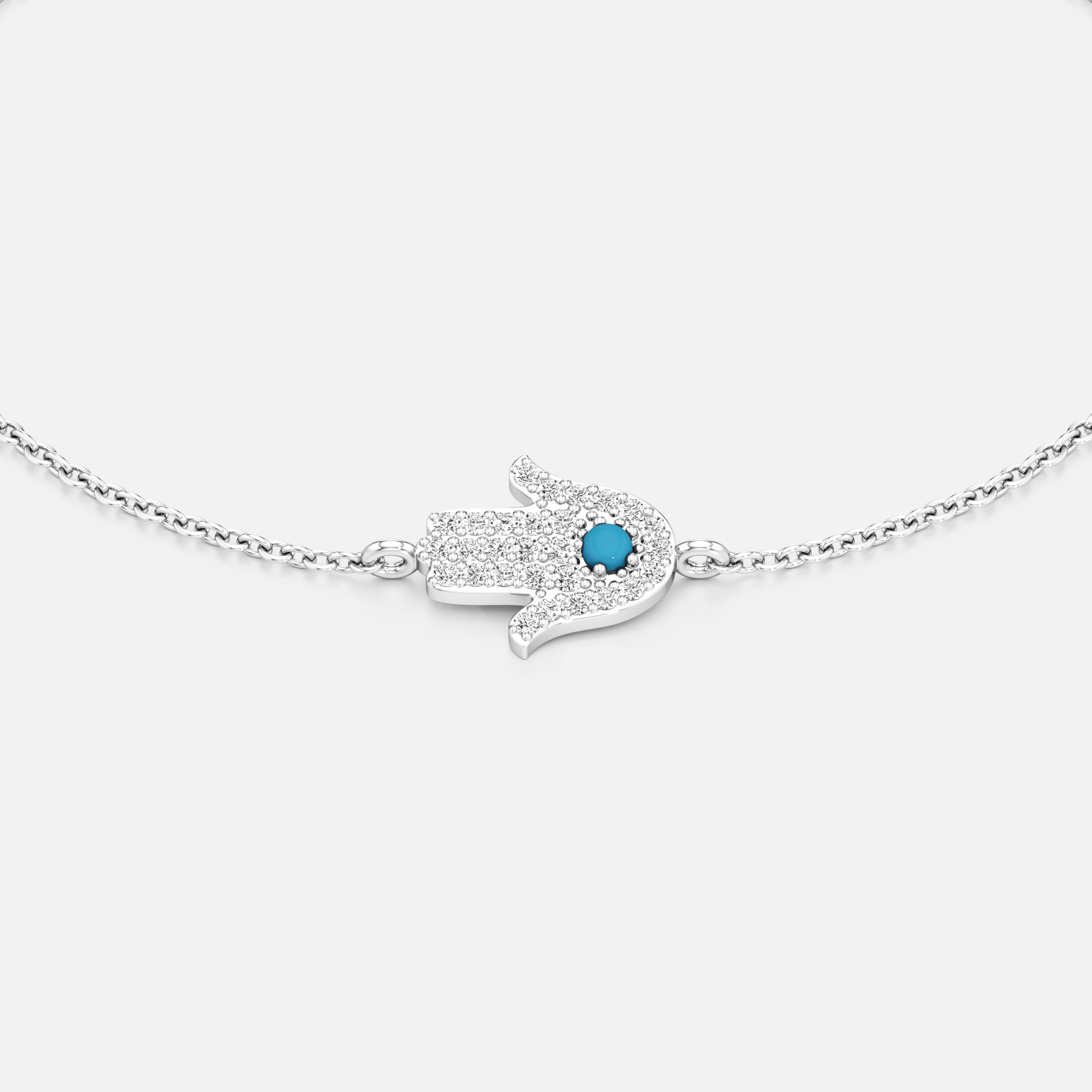 Hamsa Pave Bracelet