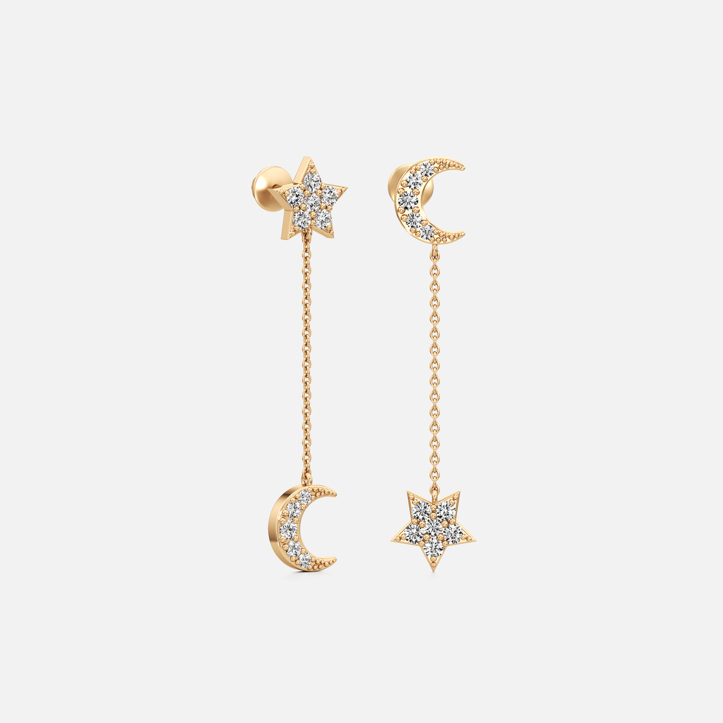 Celestial Chain Drop Earring