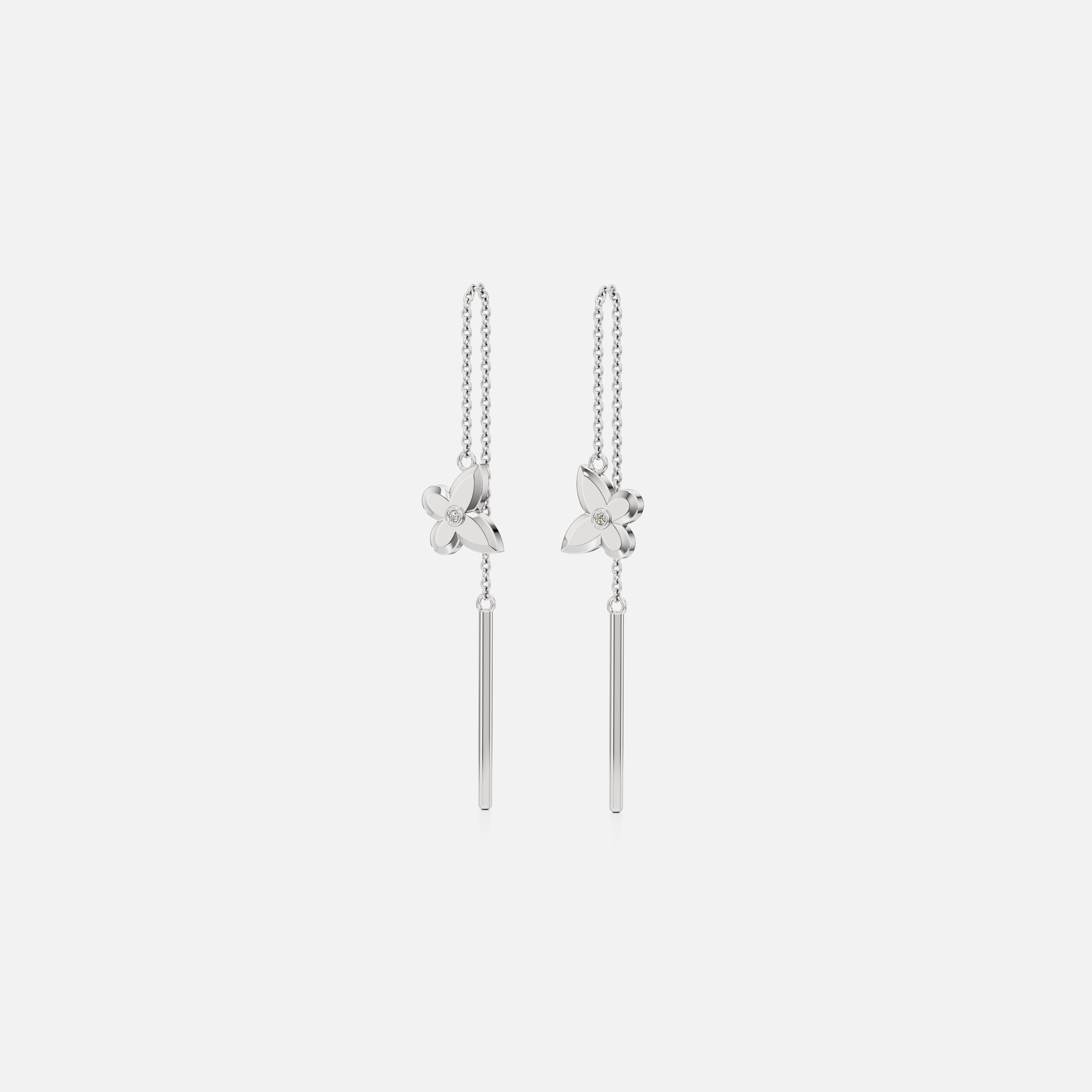 Butterfly Threader Earrings