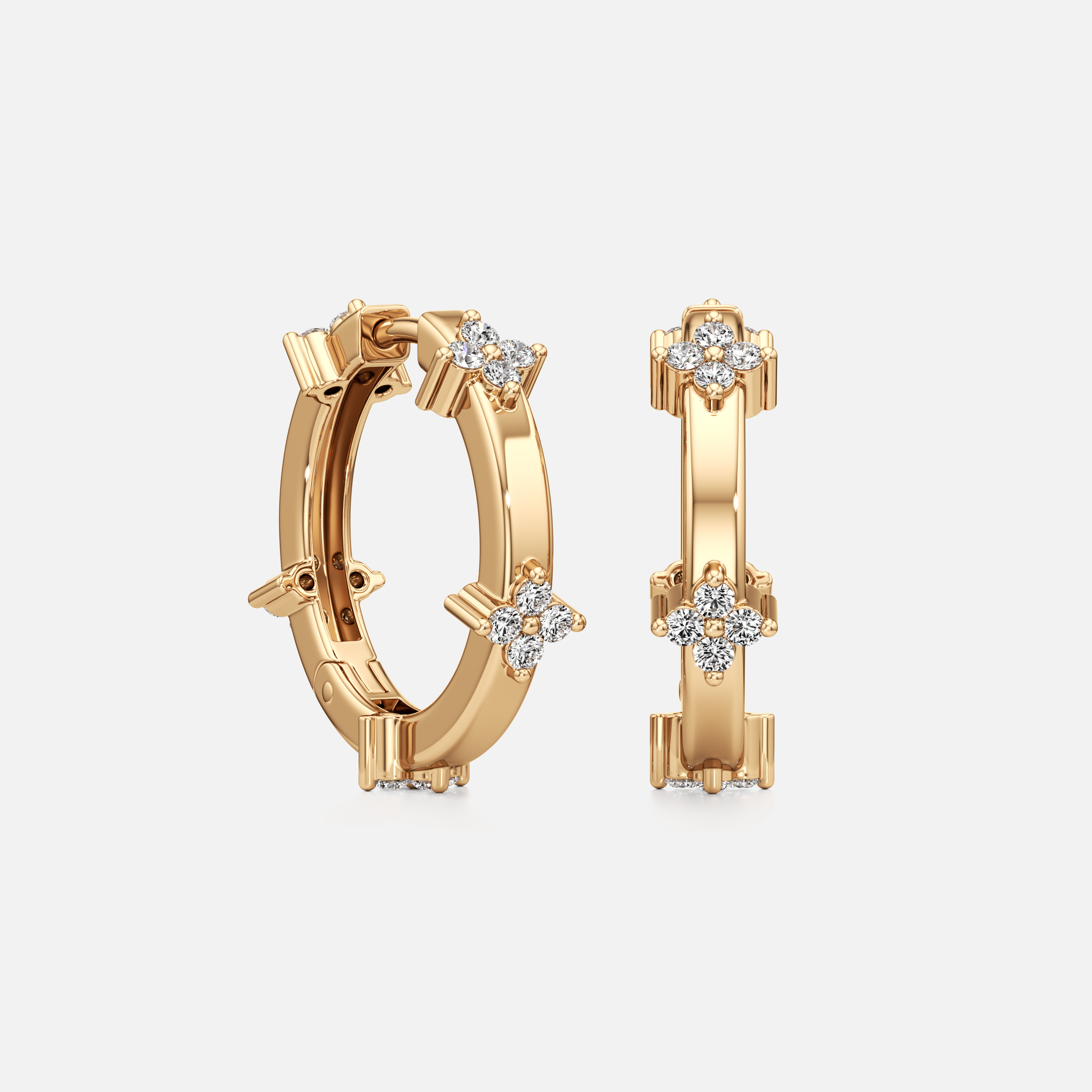Floral Quartet Hoops