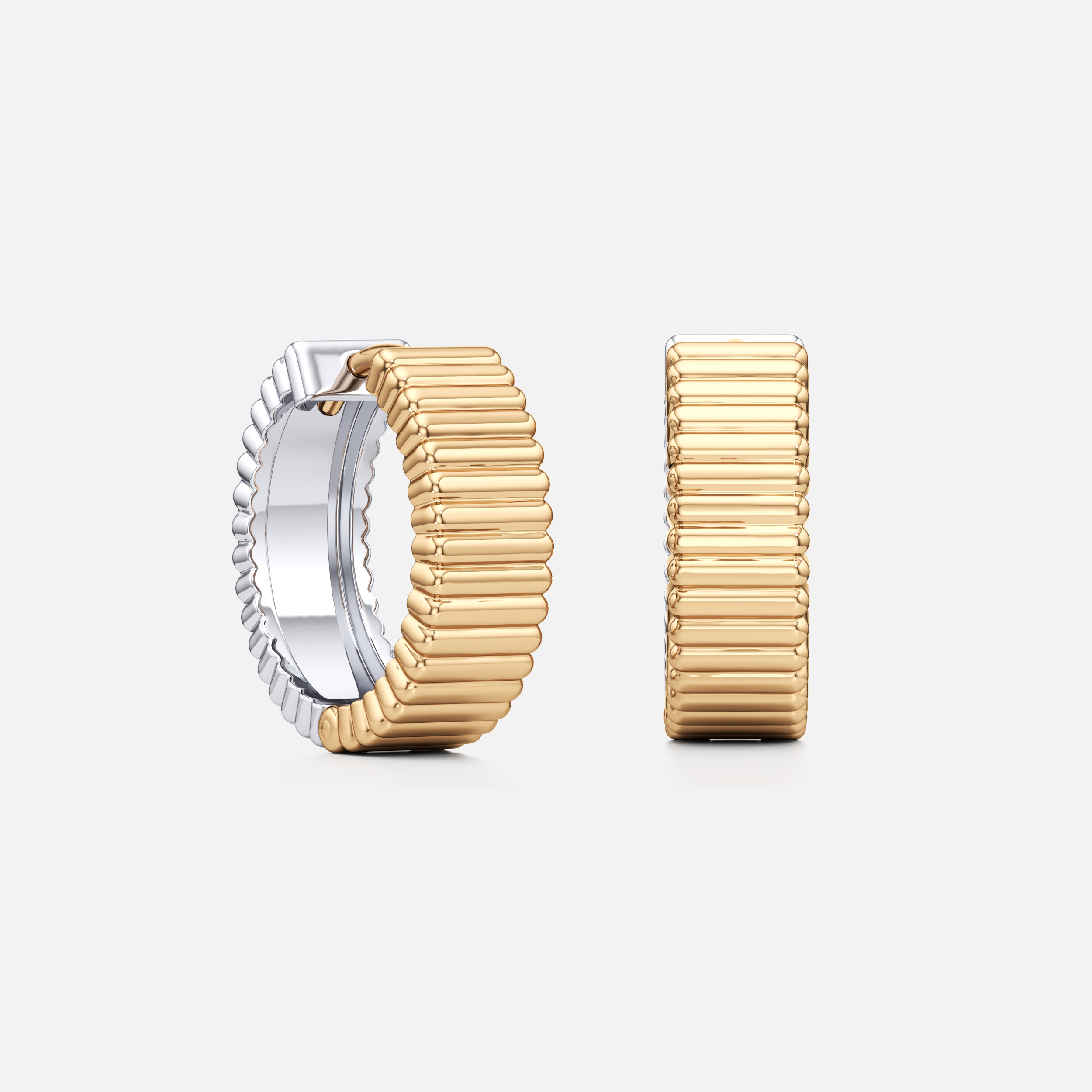 Two-Tone Reversible Hoops