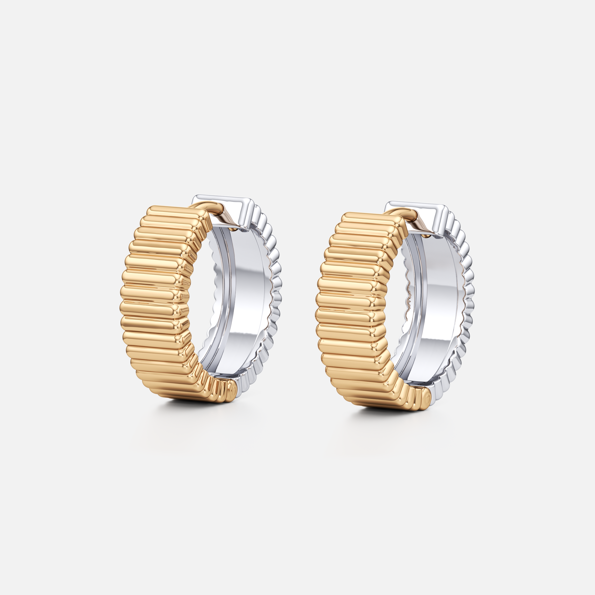 Two-Tone Reversible Hoops