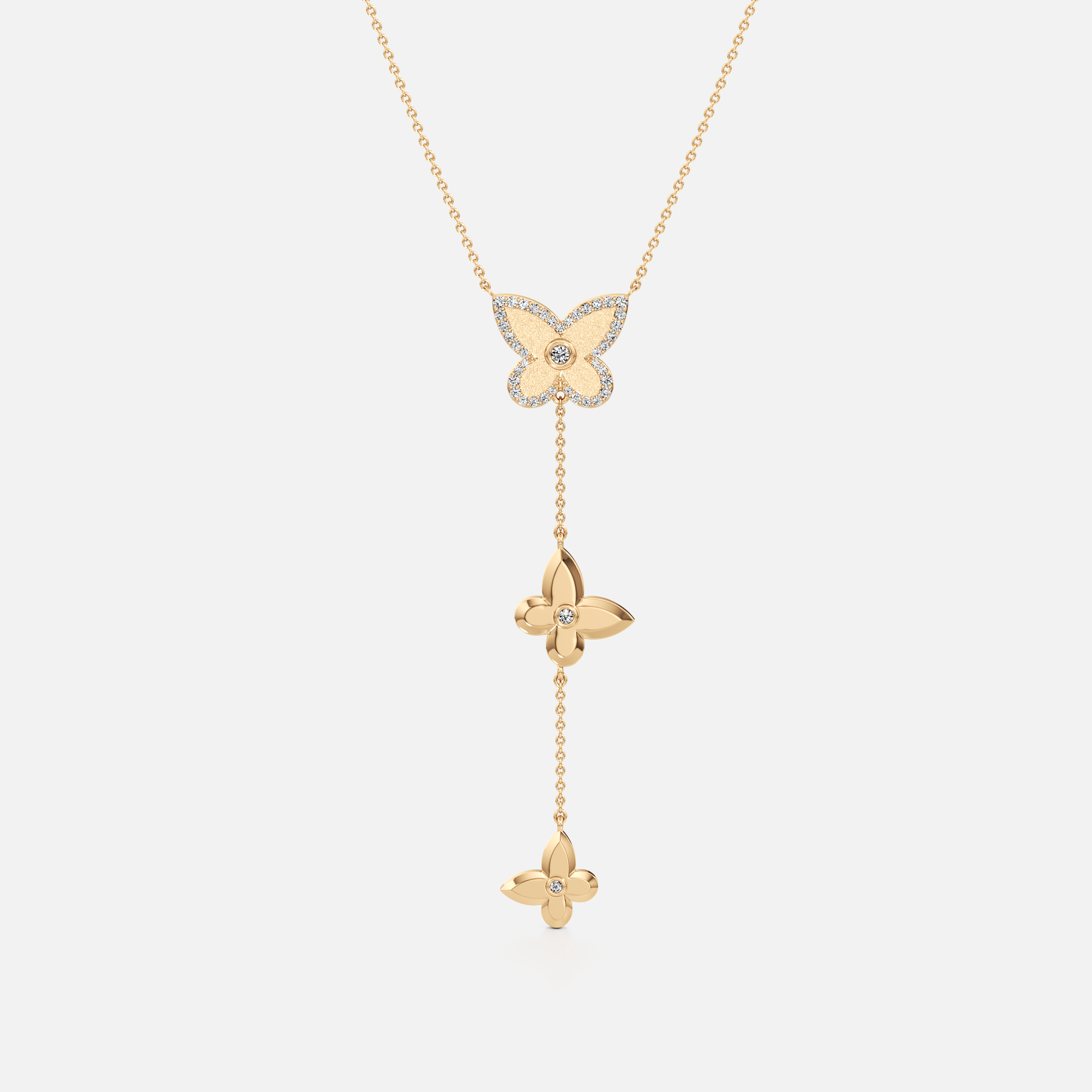 Butterfly Lariat Necklace