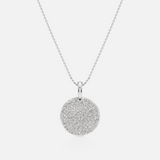 Stellar Round Pave Necklace