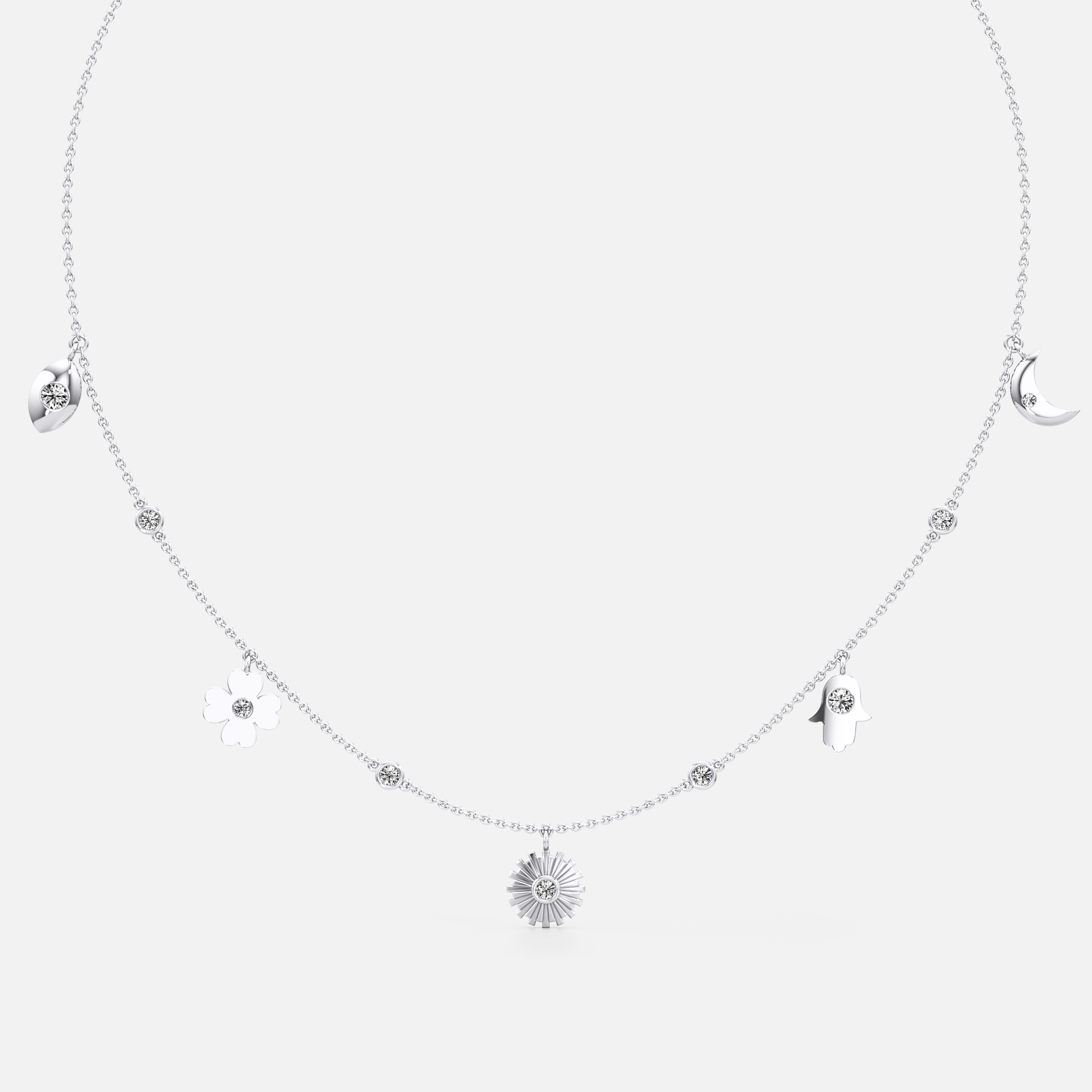 Classic Charm Cascade Necklace