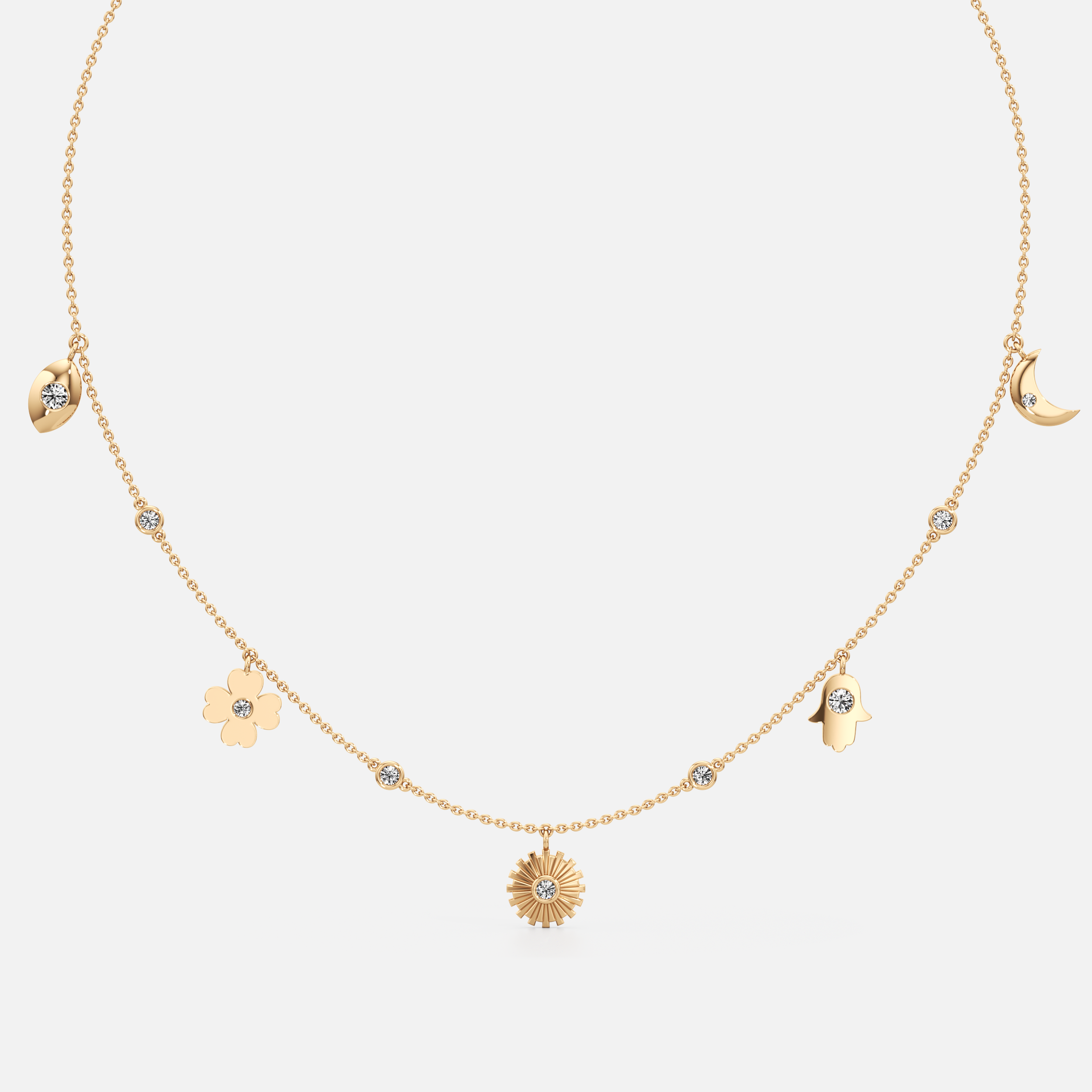 Classic Charm Cascade Necklace