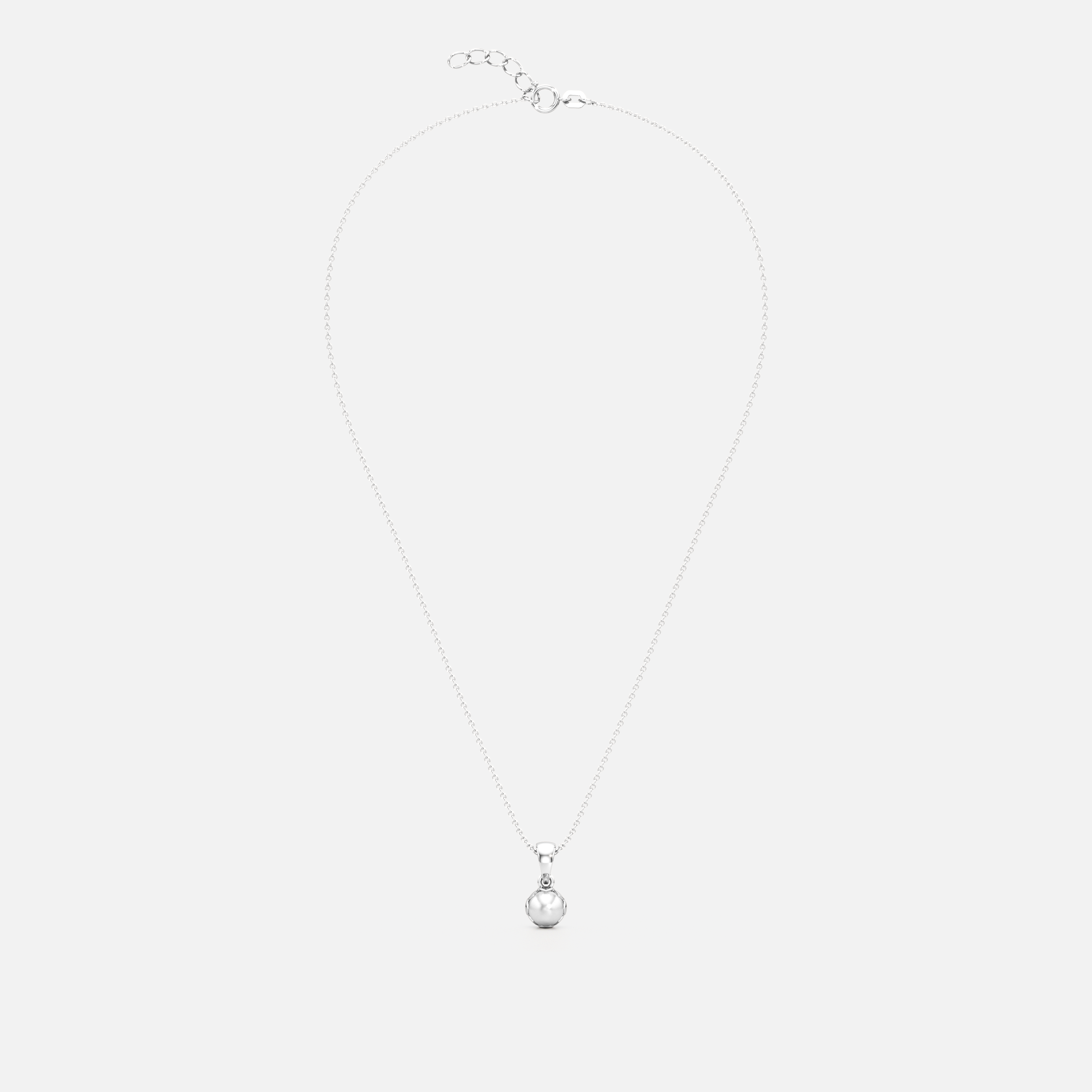 Tulip Bloom Pearl Pendant