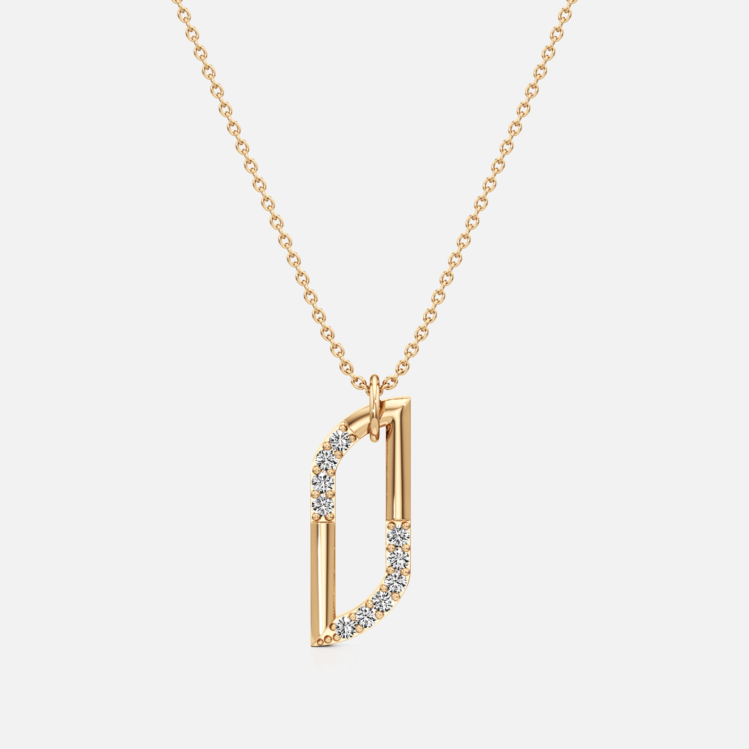 Sleek Angular Pendant