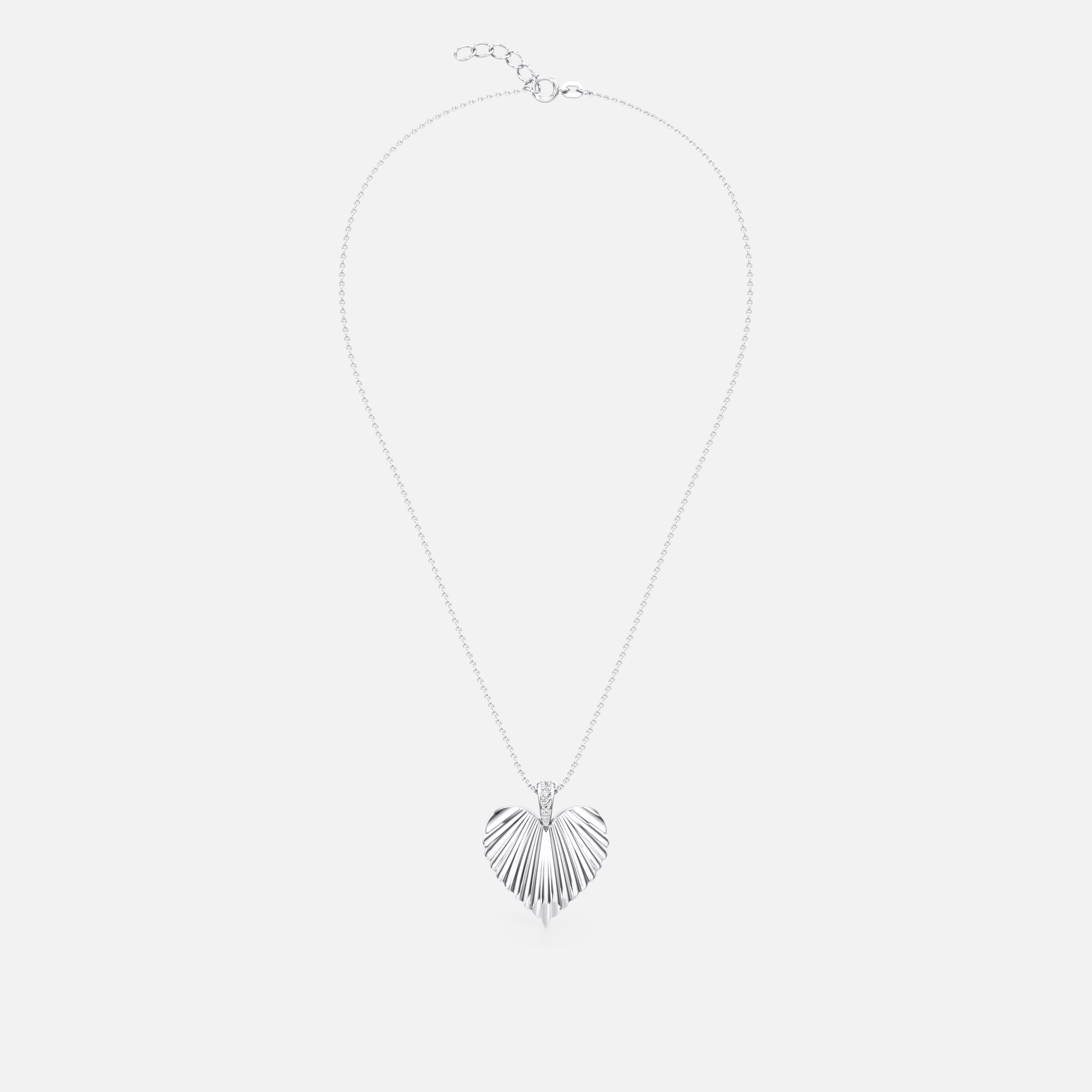 Textured Heart Pendant