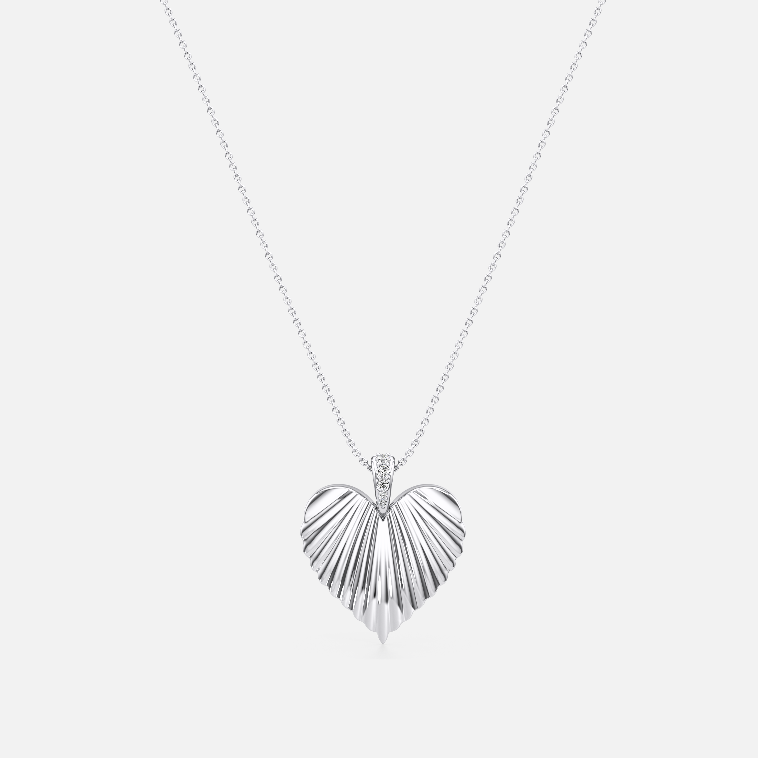 Textured Heart Pendant