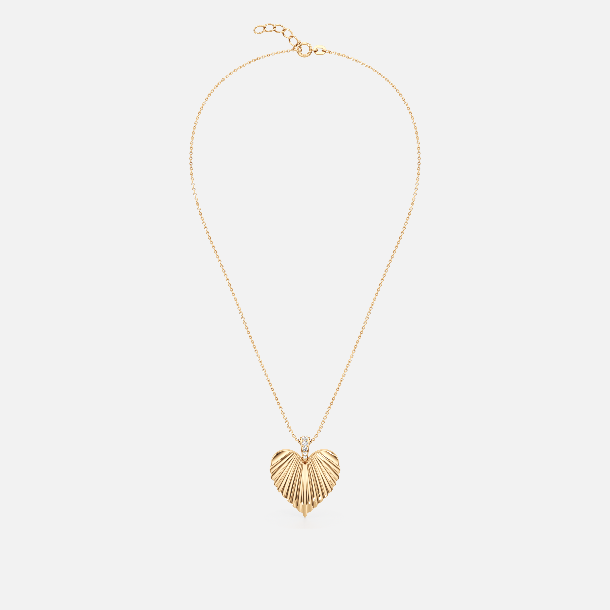 Textured Heart Pendant
