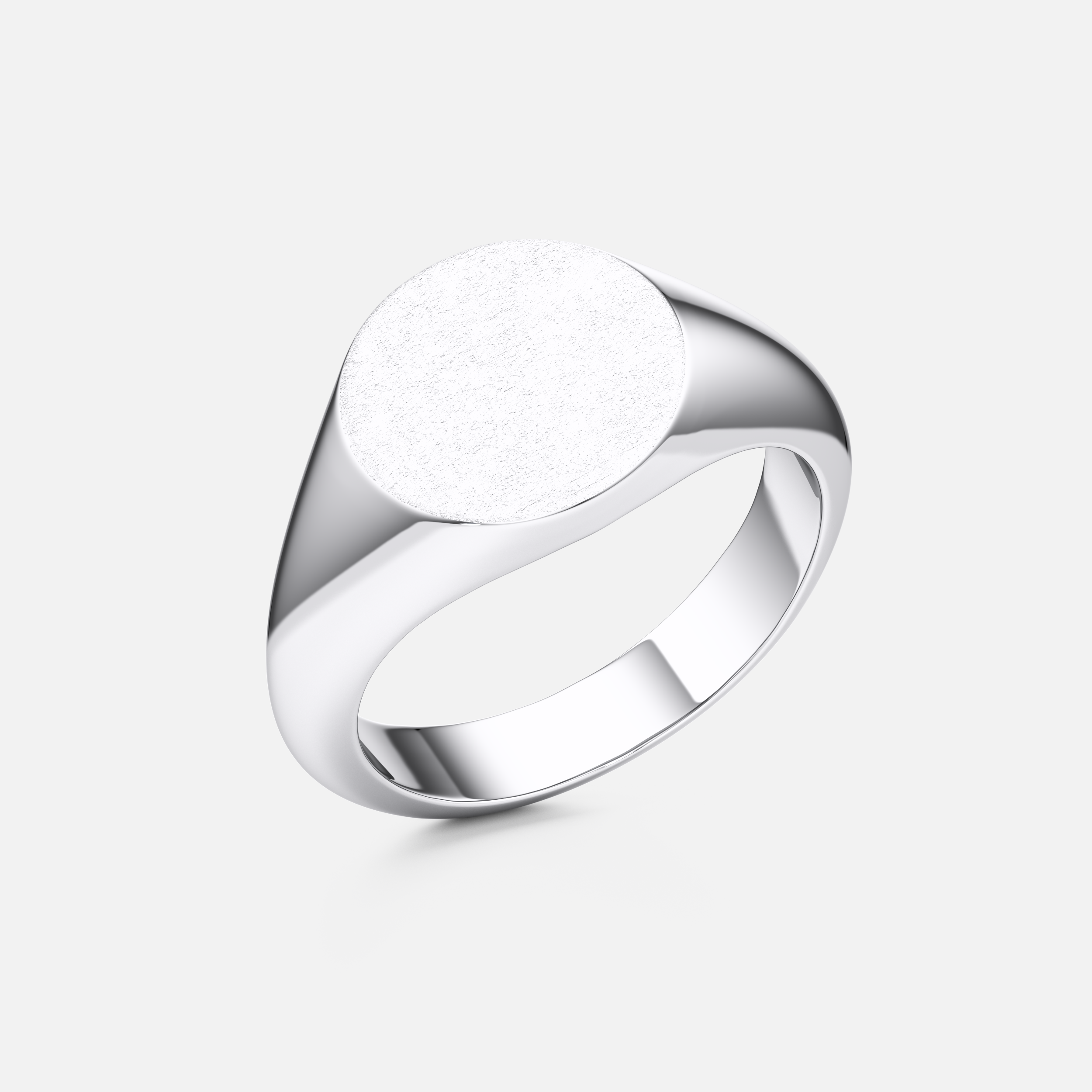 Round Engravable Signet Ring