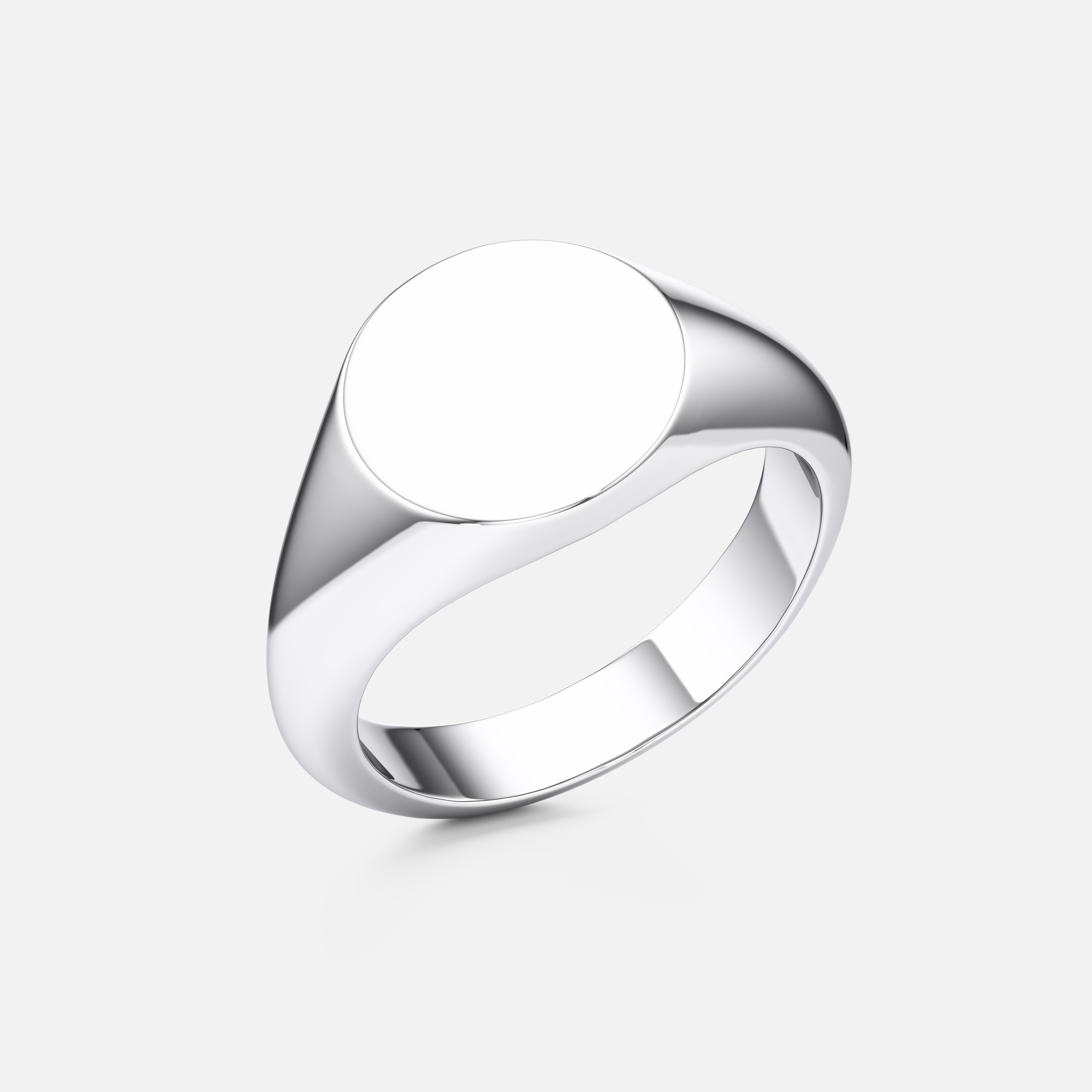 Round Engravable Signet Ring