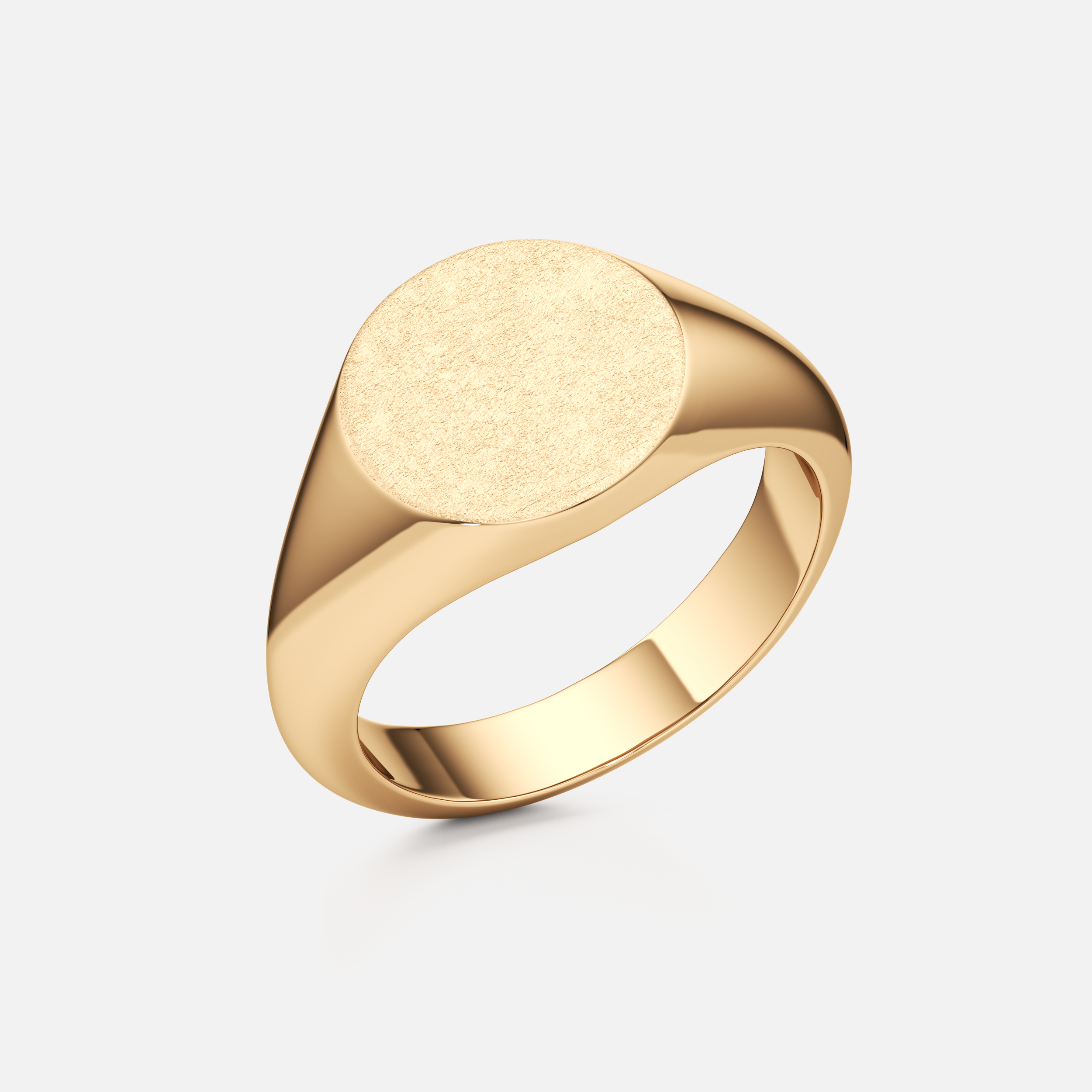 Round Engravable Signet Ring