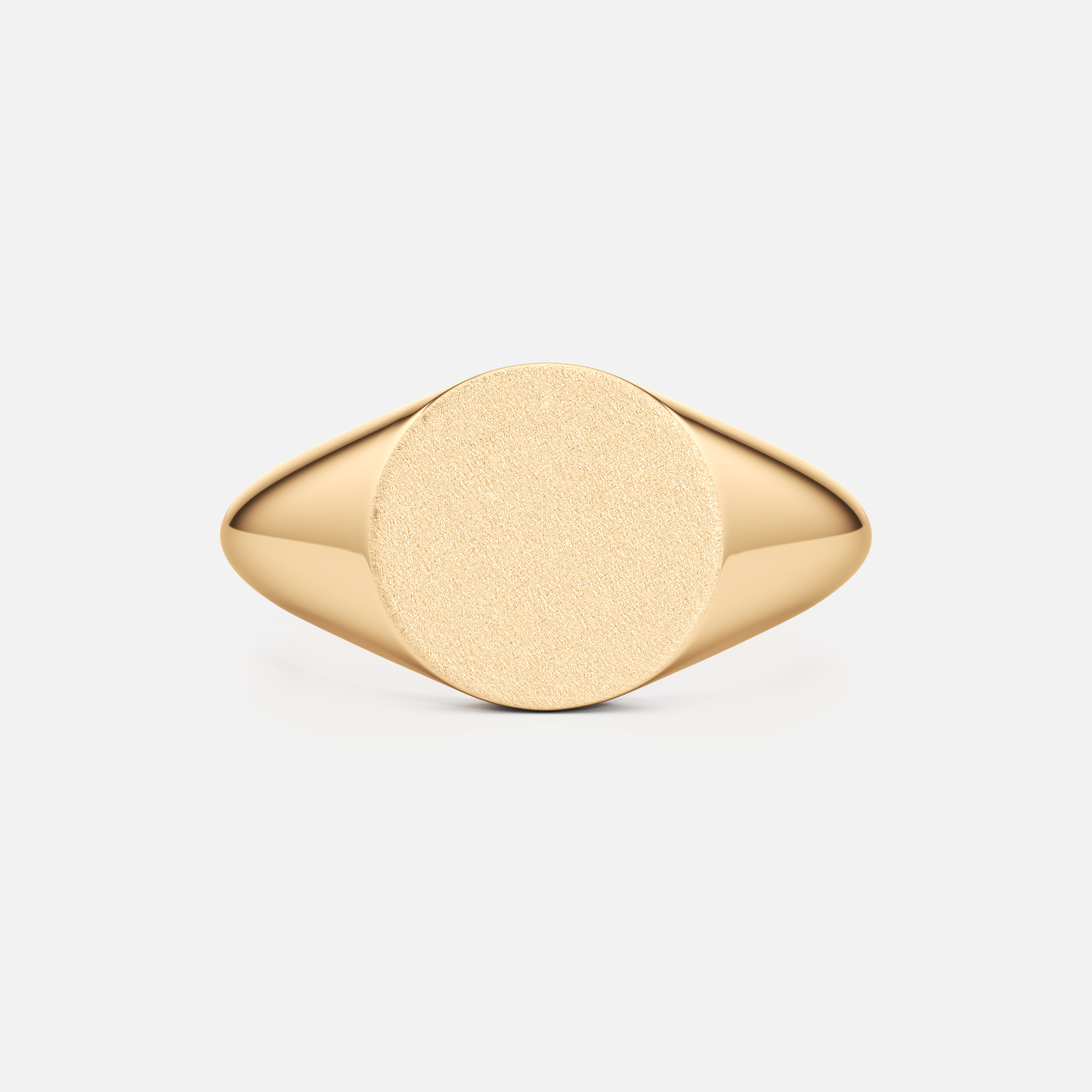 Round Engravable Signet Ring