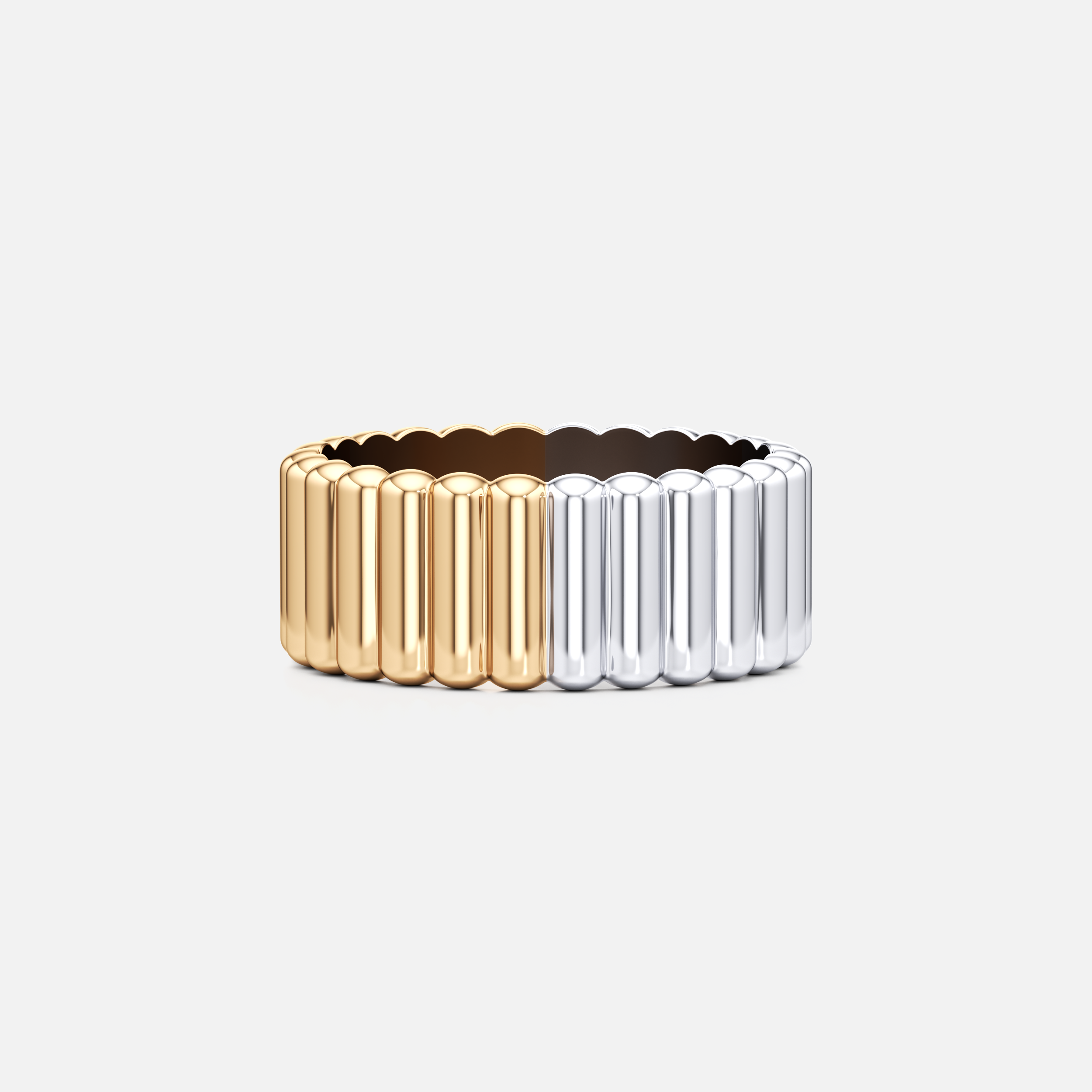 Two-Tone Ribbed Band