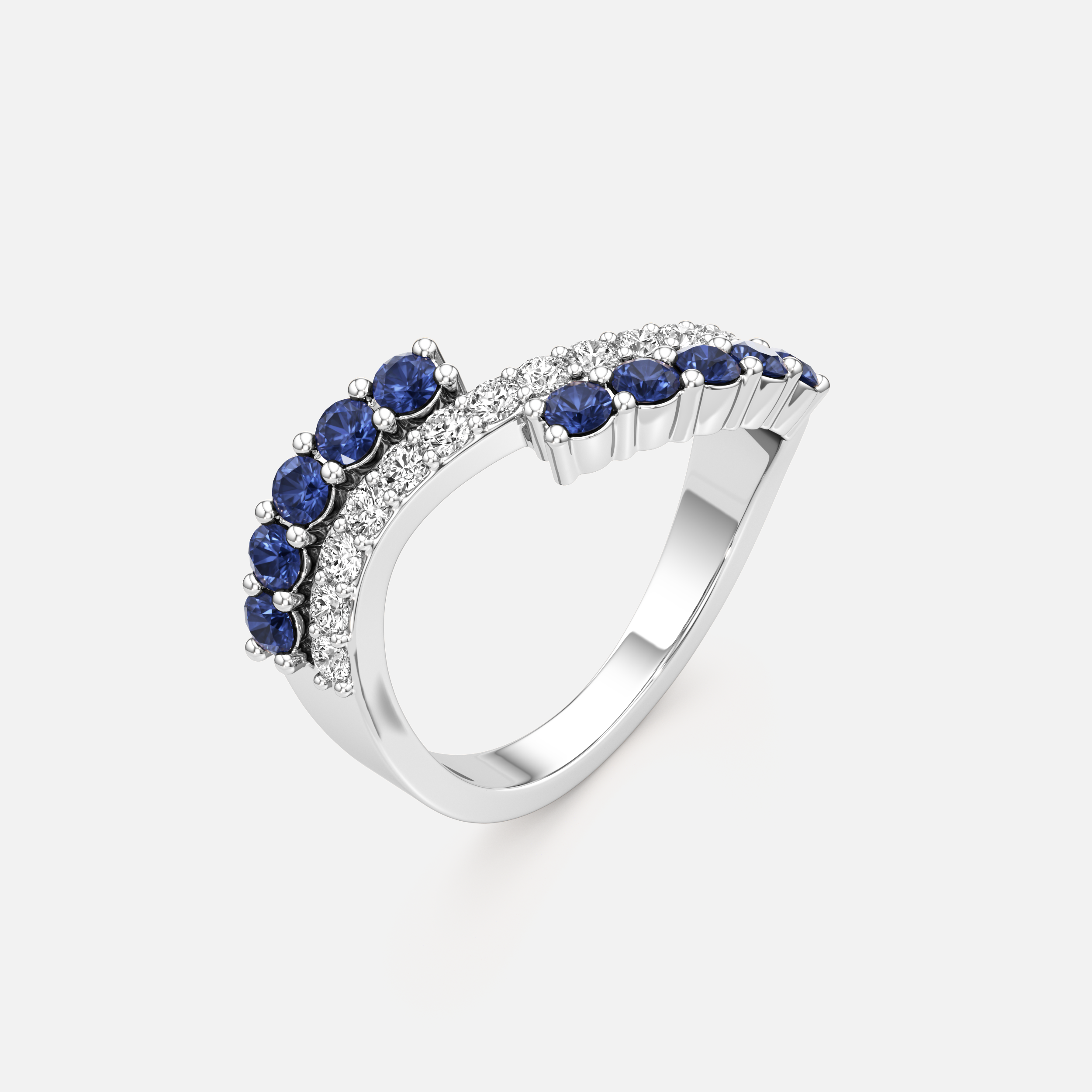 Gemstone Wave Ring