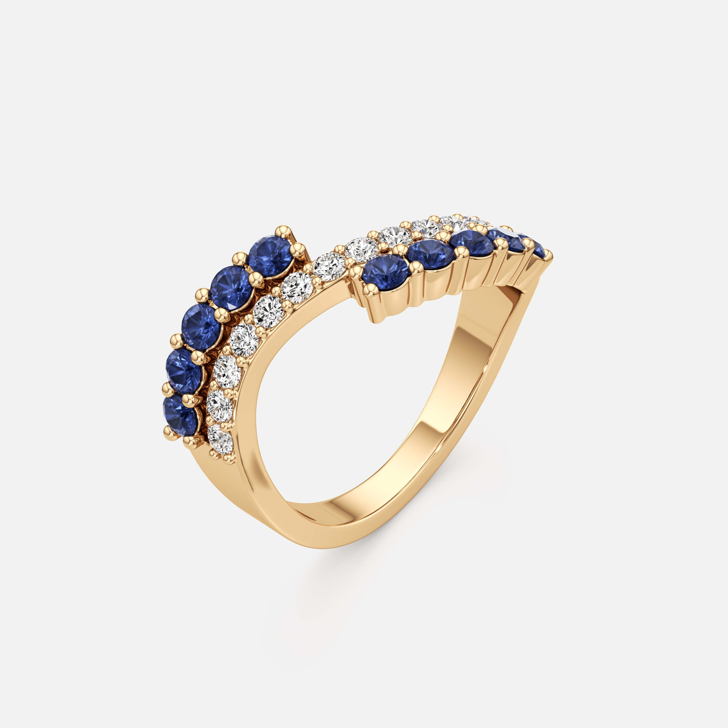 Gemstone Wave Ring