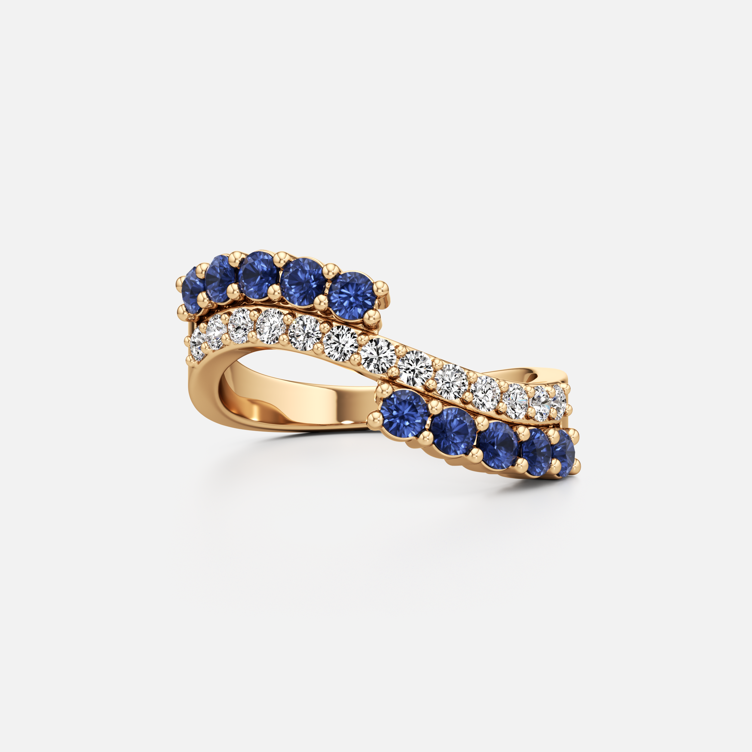 Gemstone Wave Ring