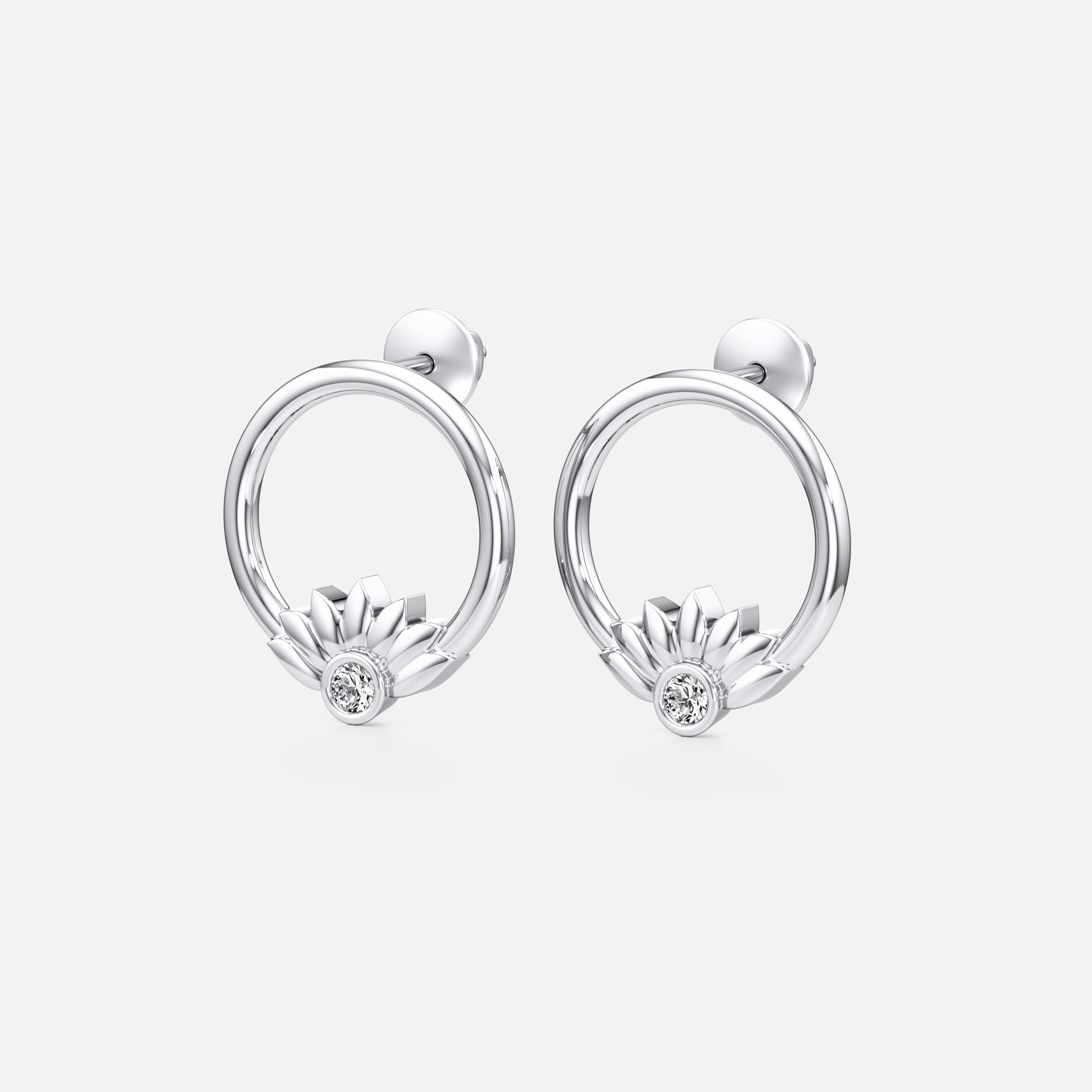 Half Sunflower Studs