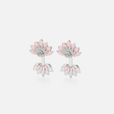 Lotus Enamel Earrings