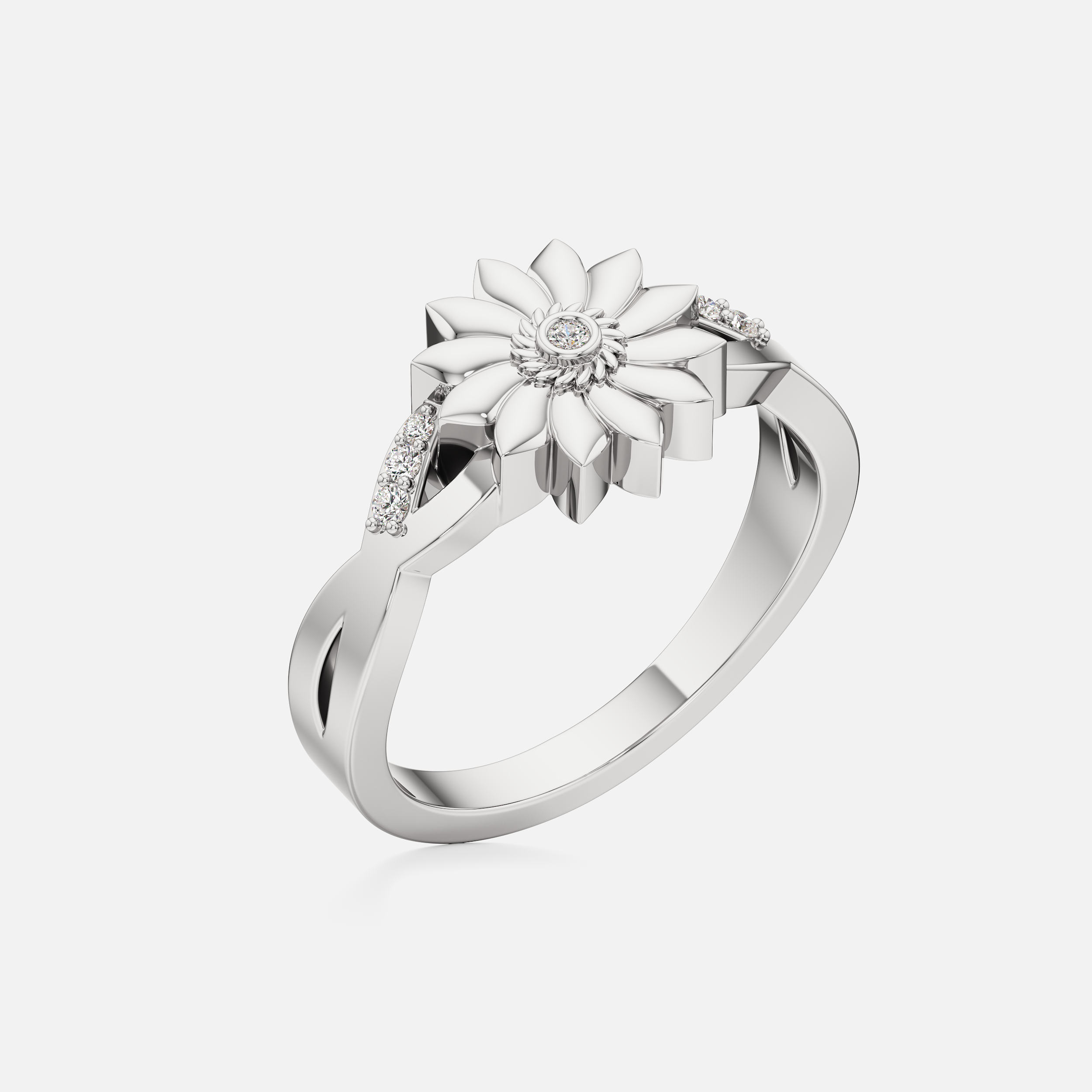 Sunflower Swirl Ring