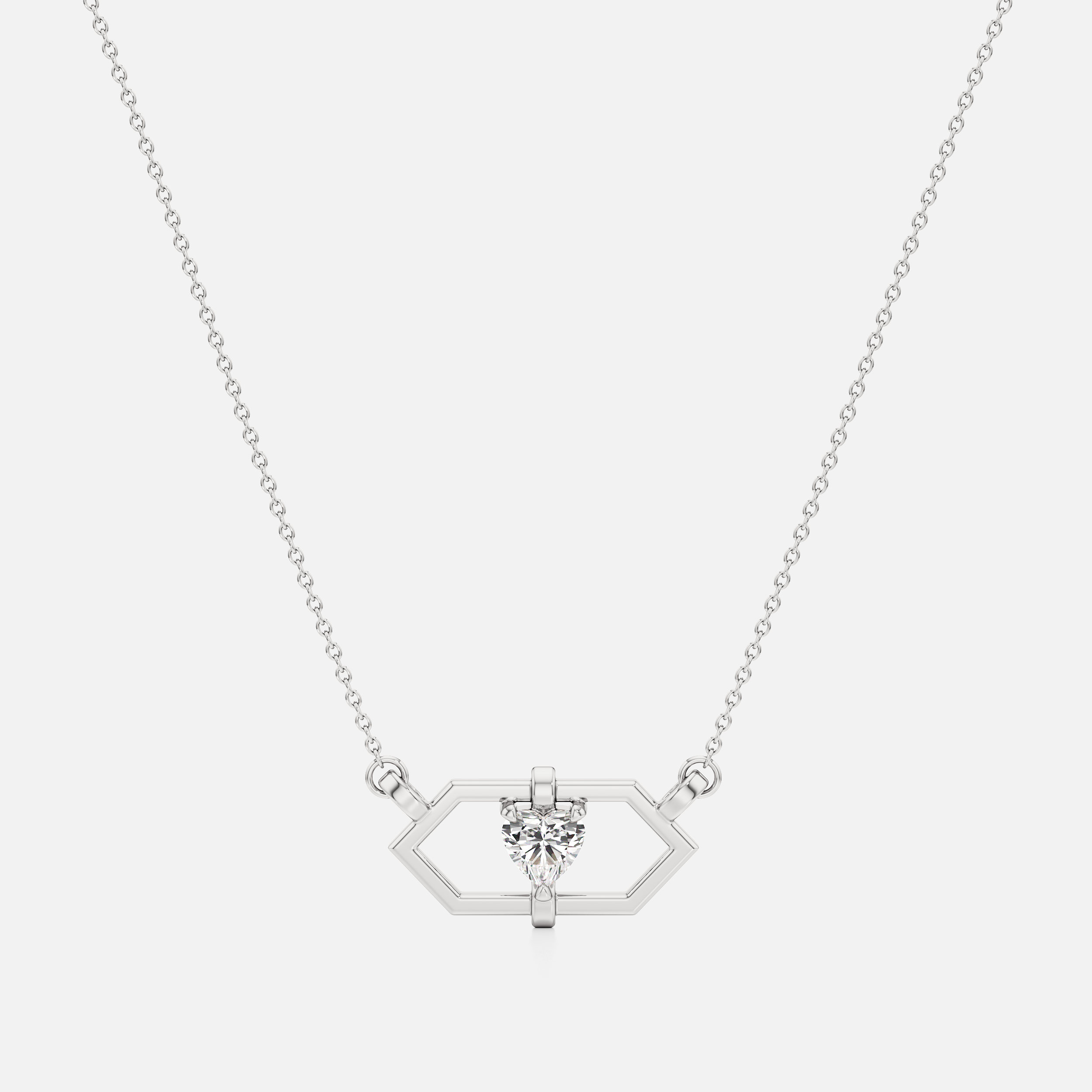 Hexa Heart Necklace