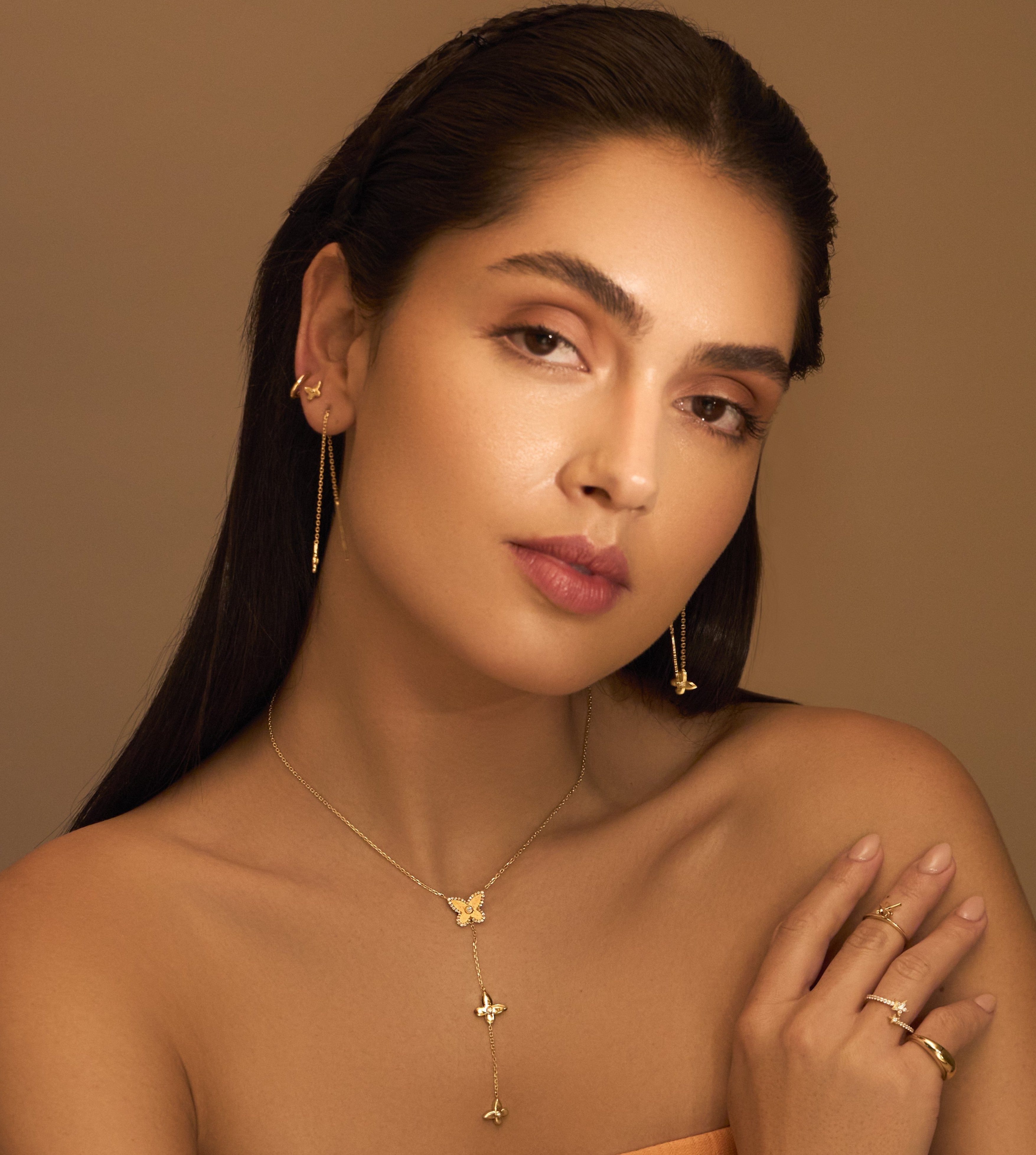 Butterfly Lariat Necklace
