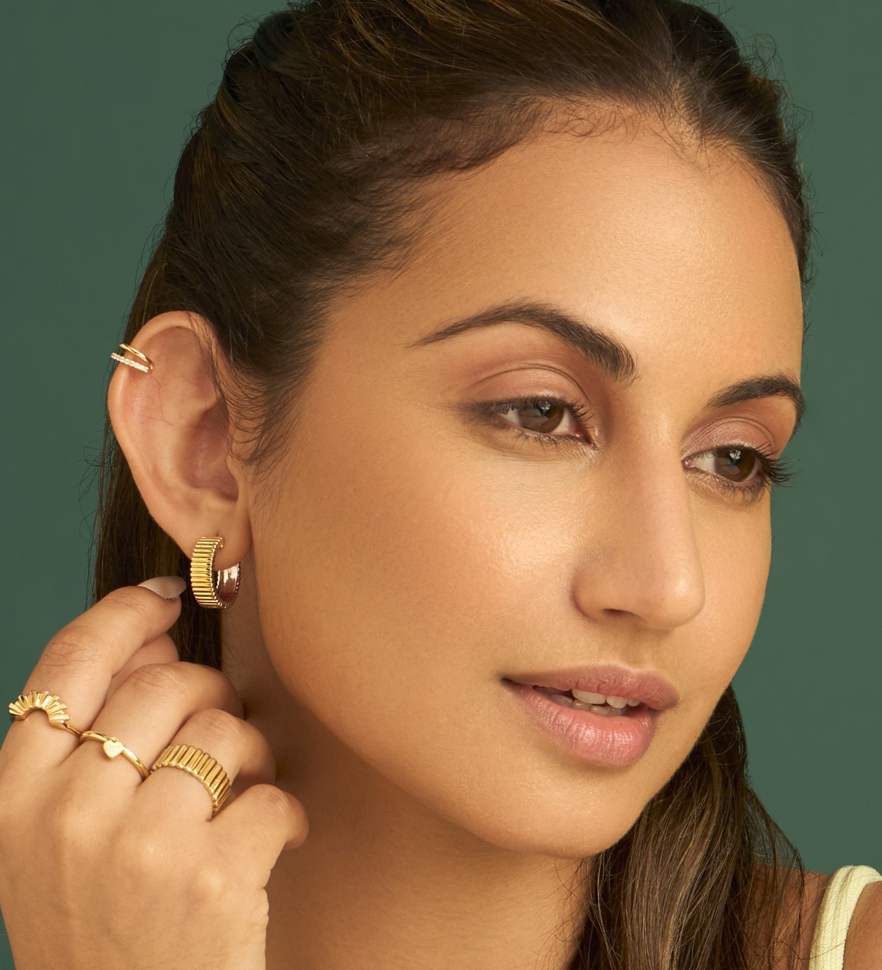 Two-Tone Reversible Hoops