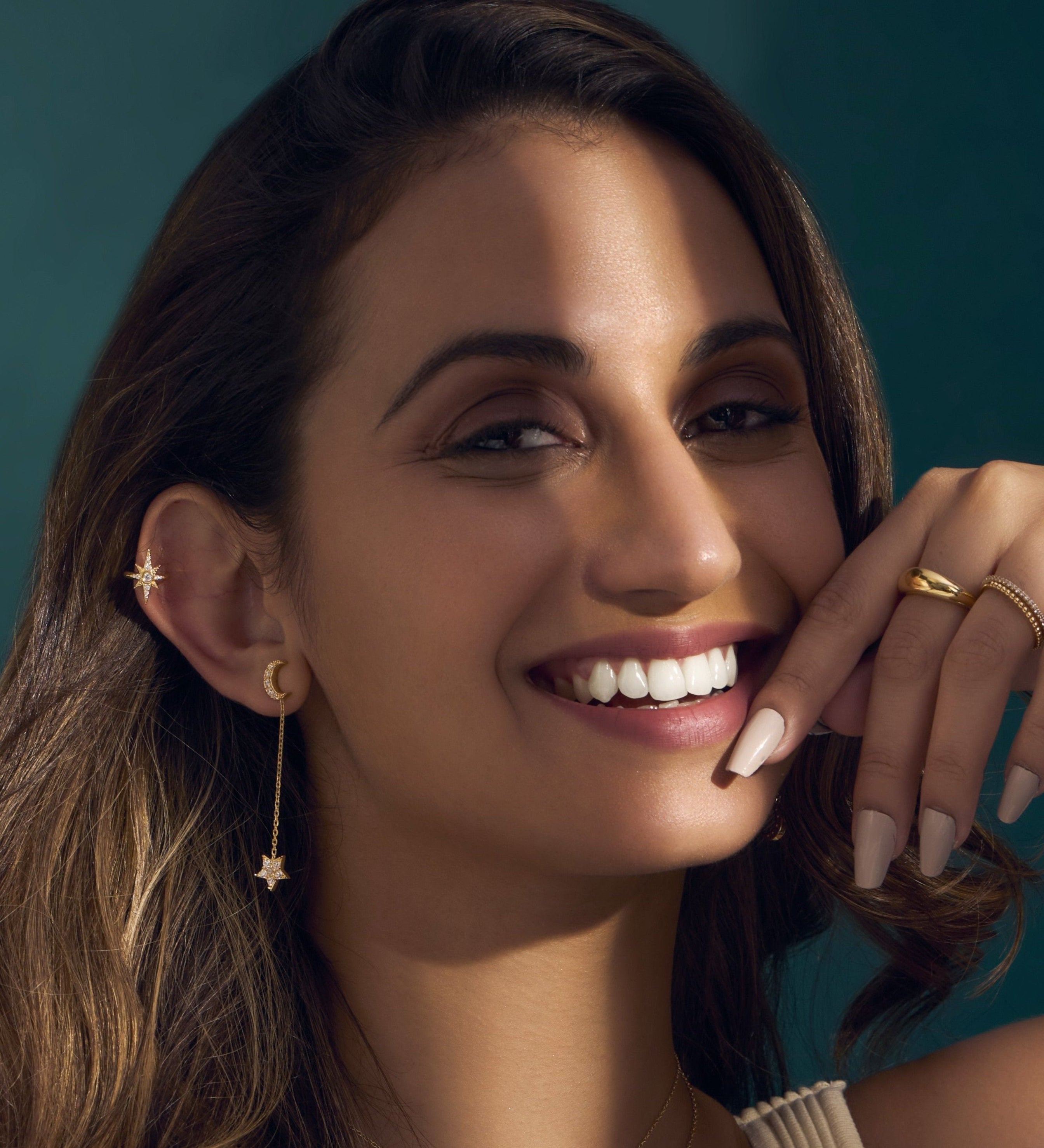 Celestial Chain Drop Earring