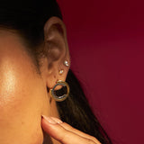 Two-Tone Stud Earrings