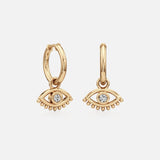 Evil Eye Hoops