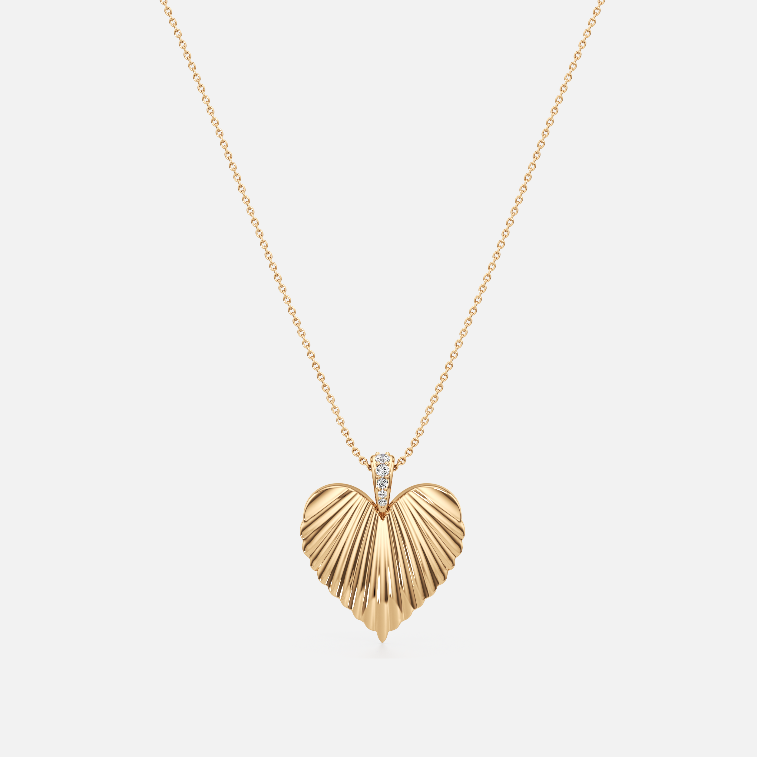 Textured Heart Pendant