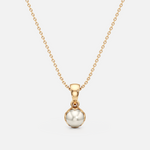 Tulip Bloom Pearl Pendant