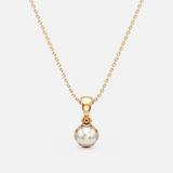 Tulip Bloom Pearl Pendant