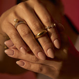 Tulip Bloom Pearl Ring